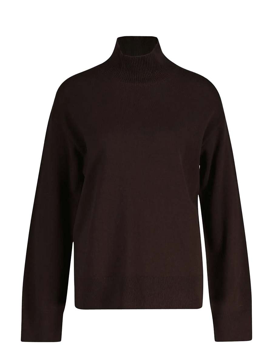 Gant - SUPERFINE LAMBSWOOL MOCKNECK - rollkragenpullover - deep brown - 1