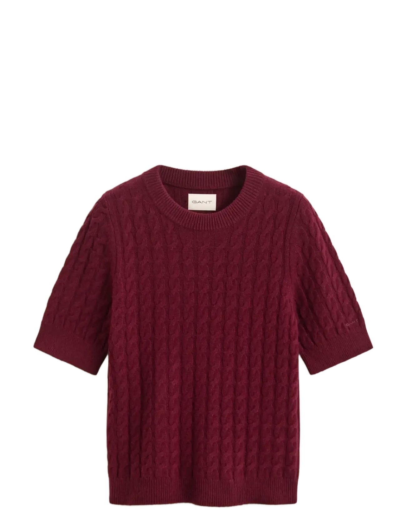 Wool Cashmere Cable C-Neck Ss