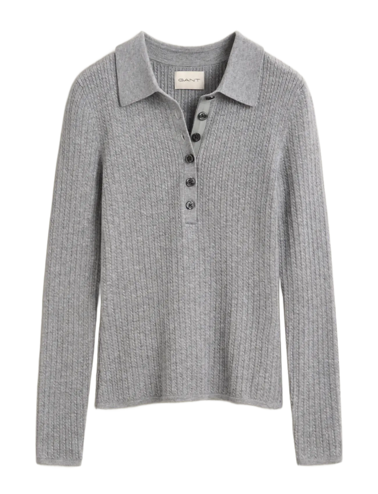 Gant MINI CABLE RUGGER LS - Everyday Style - GREY MELANGE / grey