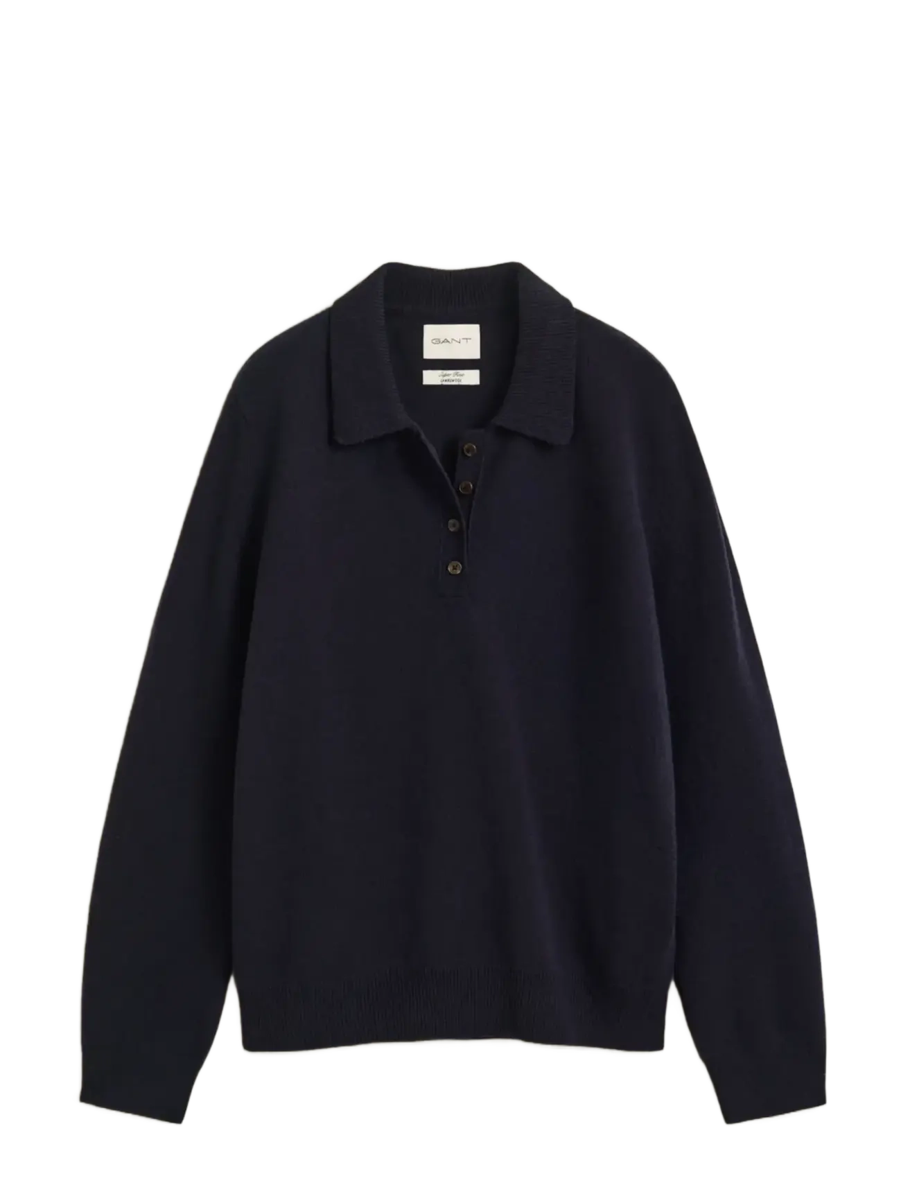 Gant - SUPERFINE LAMBSWOOL RUGGER - peysur - evening blue - 1