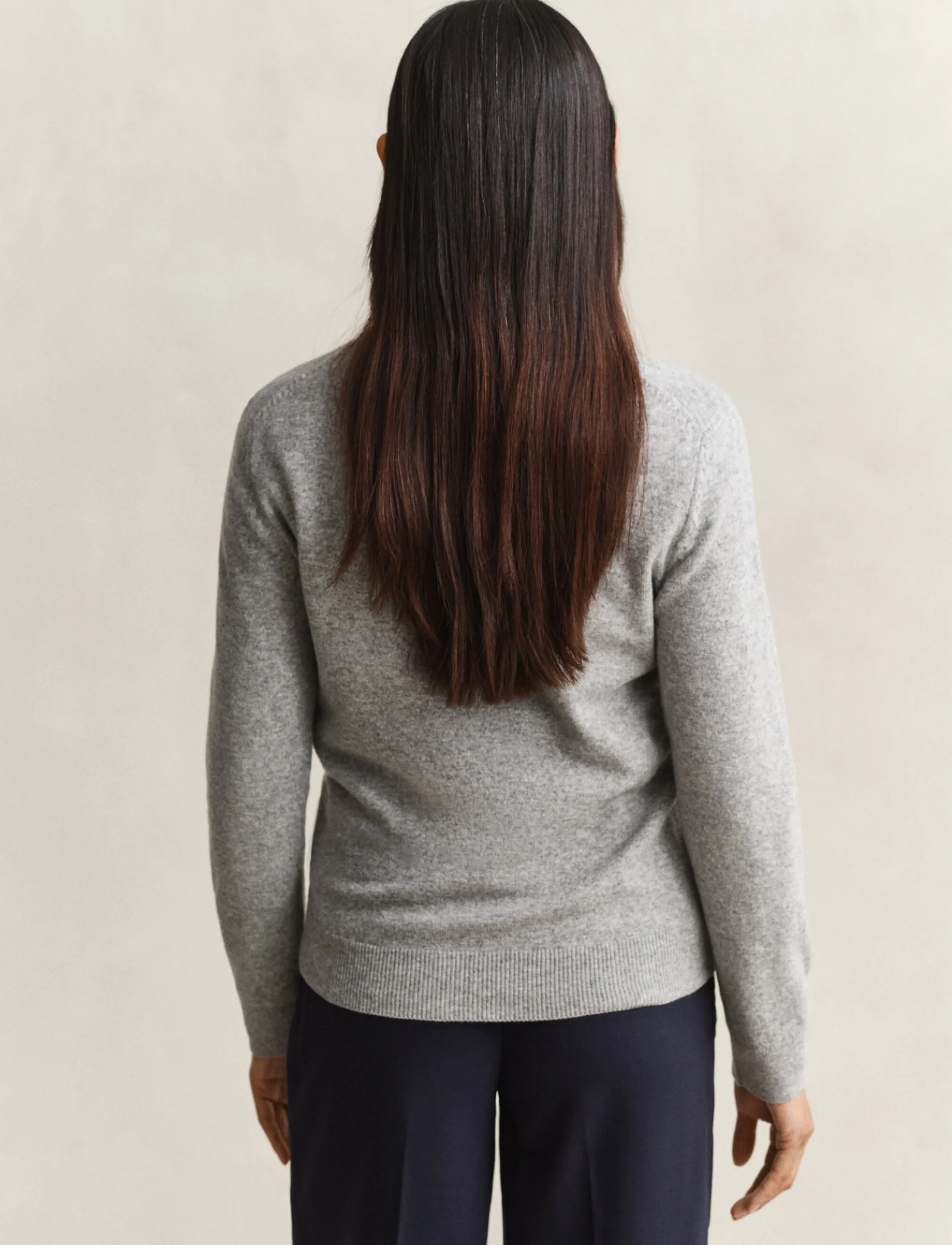 Gant - SUPERFINE LAMBSWOOL RUGGER - jumpers - grey melange - 2