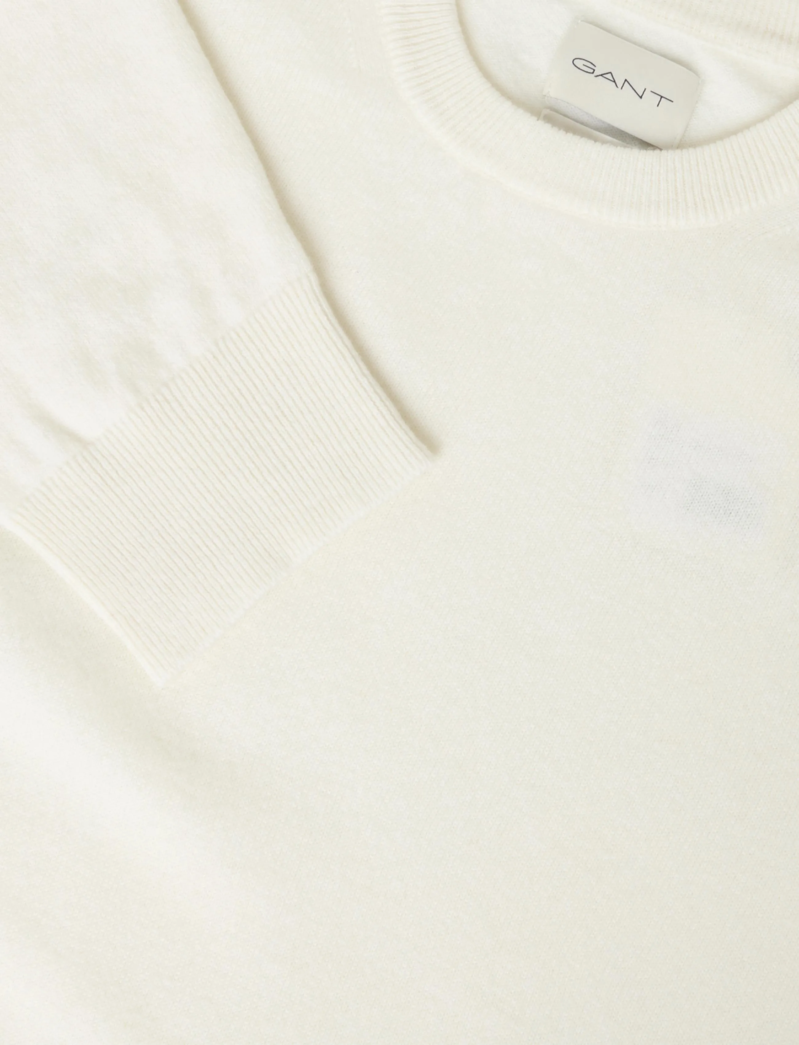 Gant - SUPERFINE LAMBSWOOL C-NECK - cream - 4