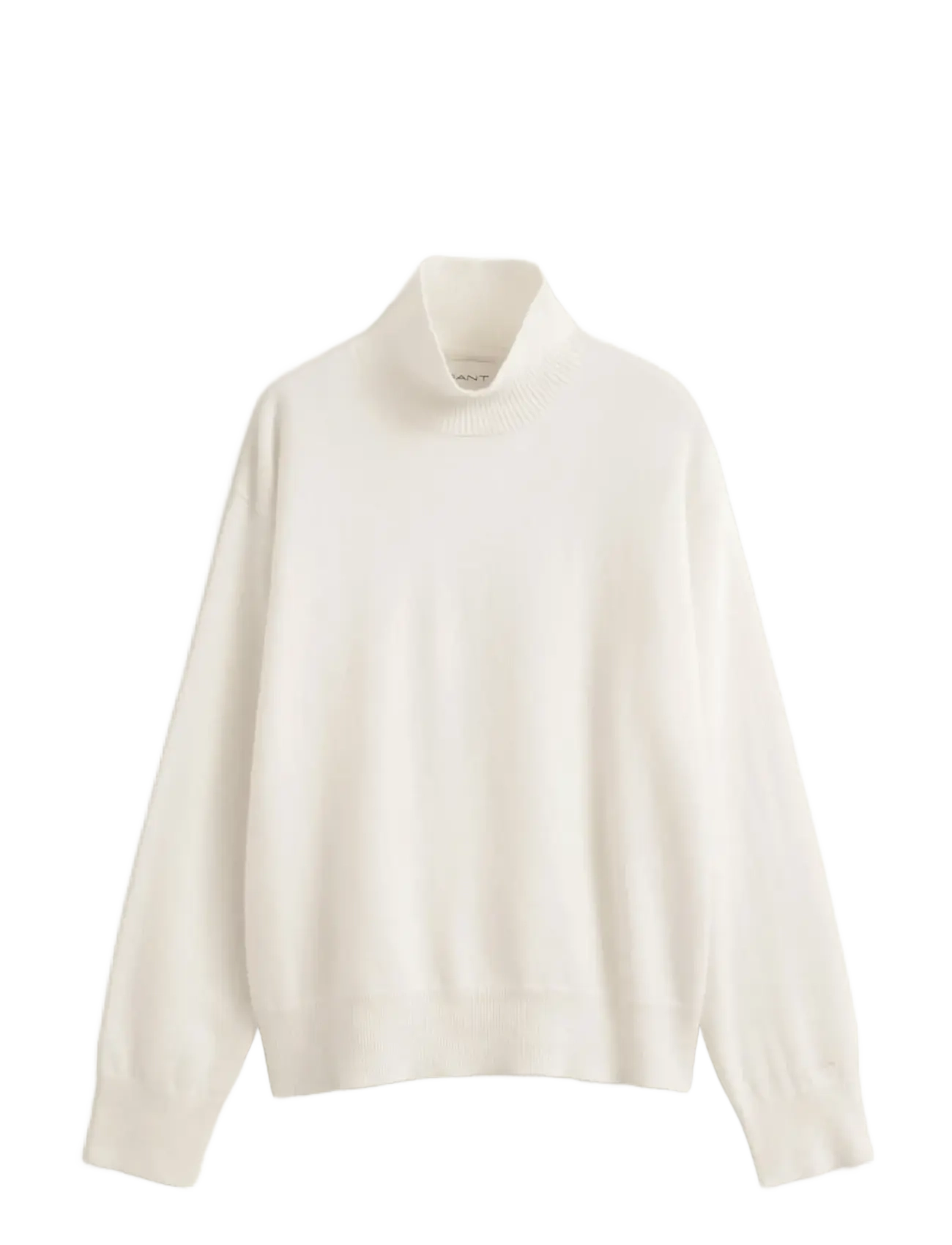 Gant - SUPERFINE LAMBSWOOL MOCKNECK - polotröjor - cream - 1