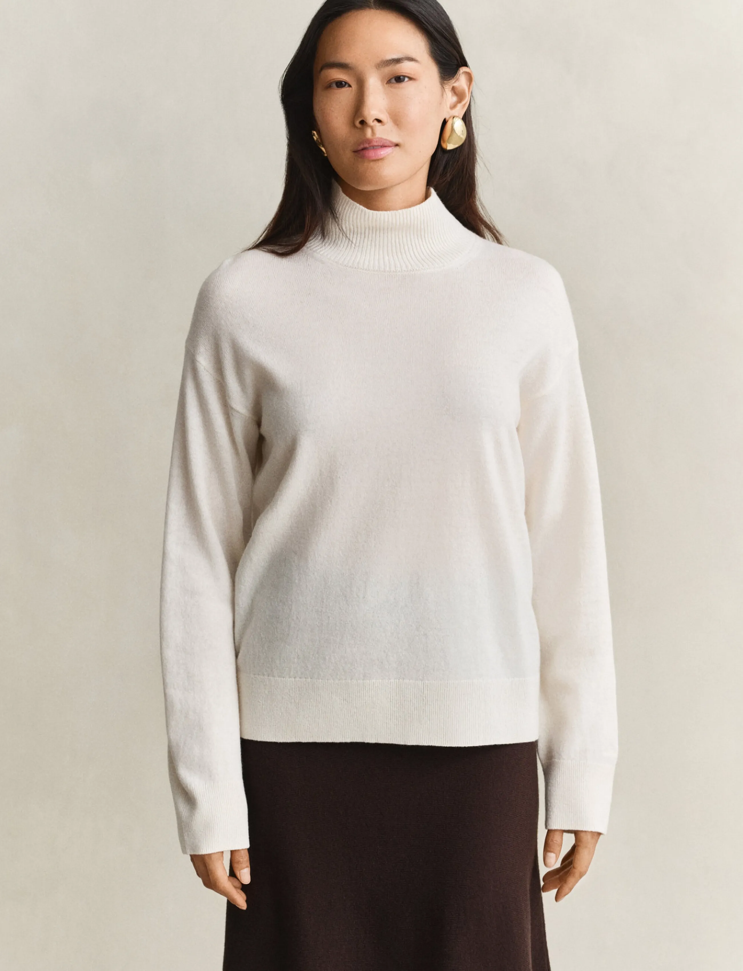 Superfine Lambswool Mockneck