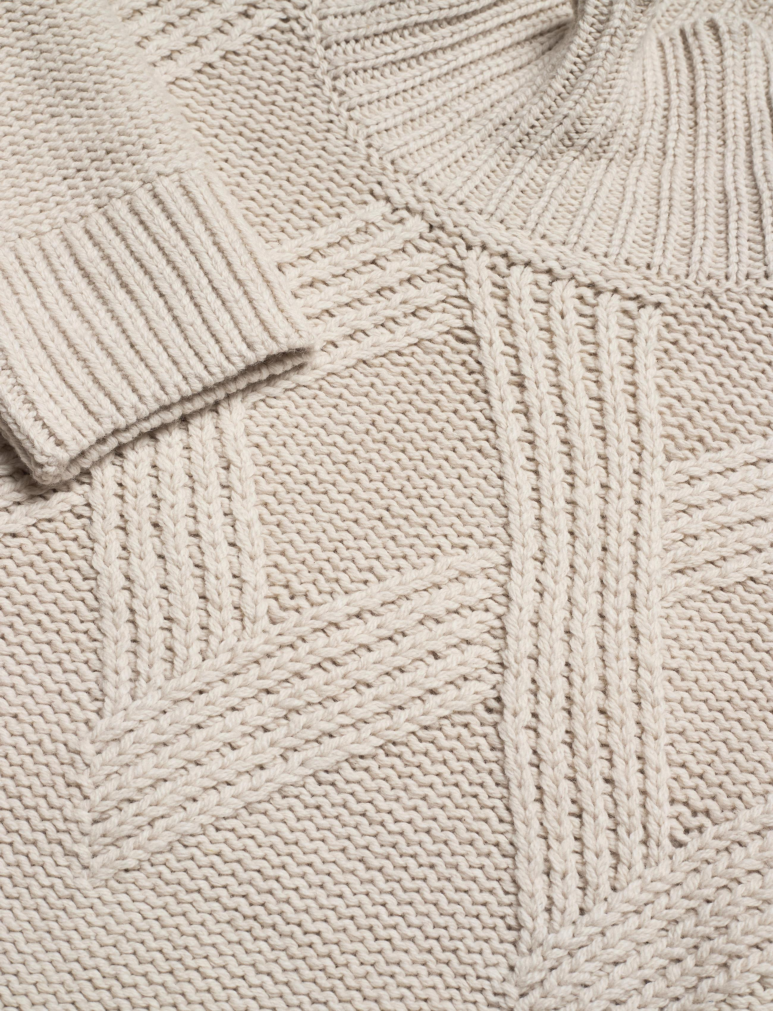 GANT - D2. GRAPHIC CABLE TURTLE - cream - 2