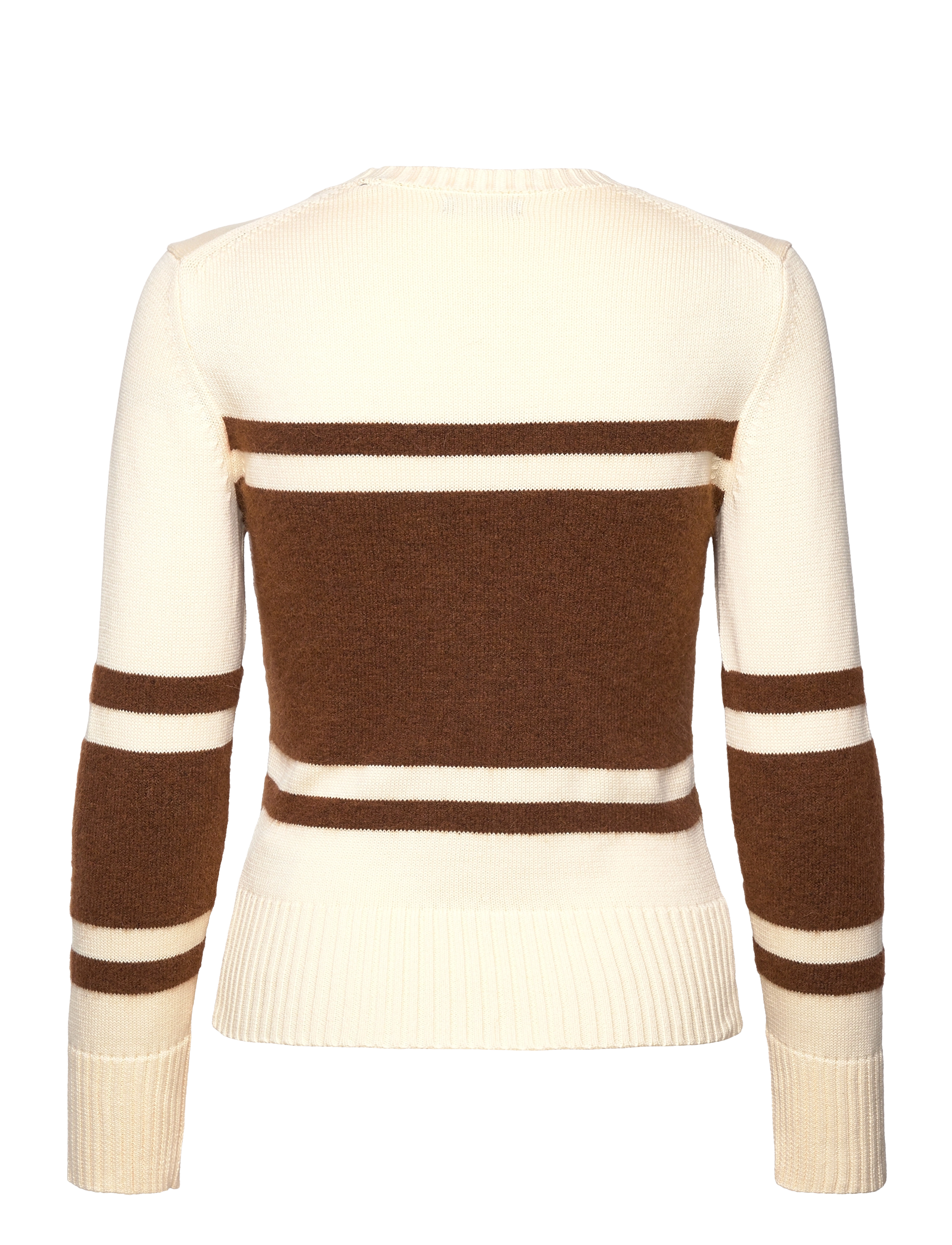 GANT - D1. BLOCK STRIPED C-NECK - linen - 1