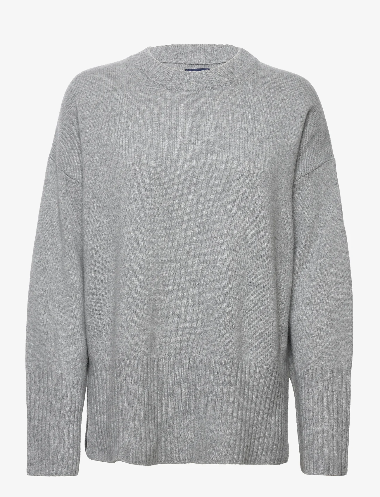 GANT - LOUNGE C-NECK SWEATER - pullover - grey melange - 0