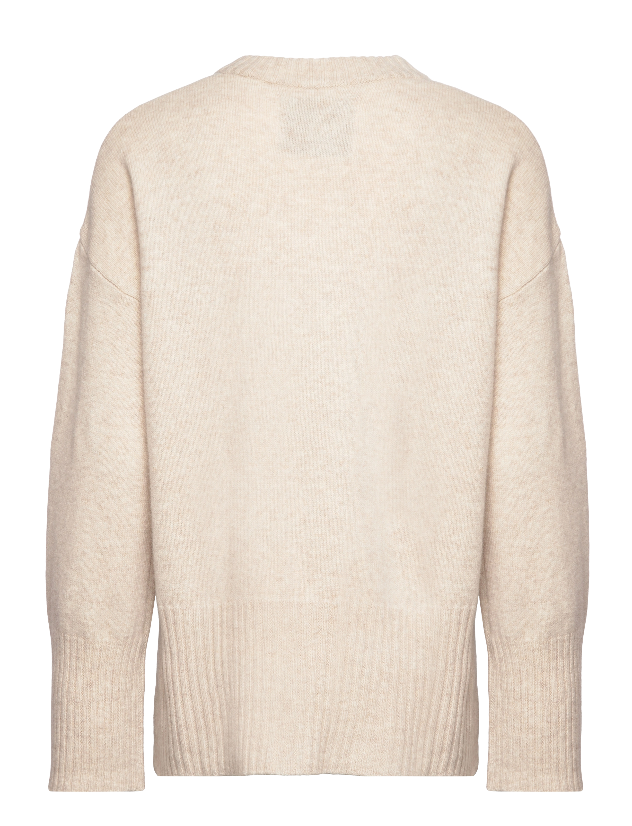 GANT - LOUNGE C-NECK SWEATER - soft oat - 1