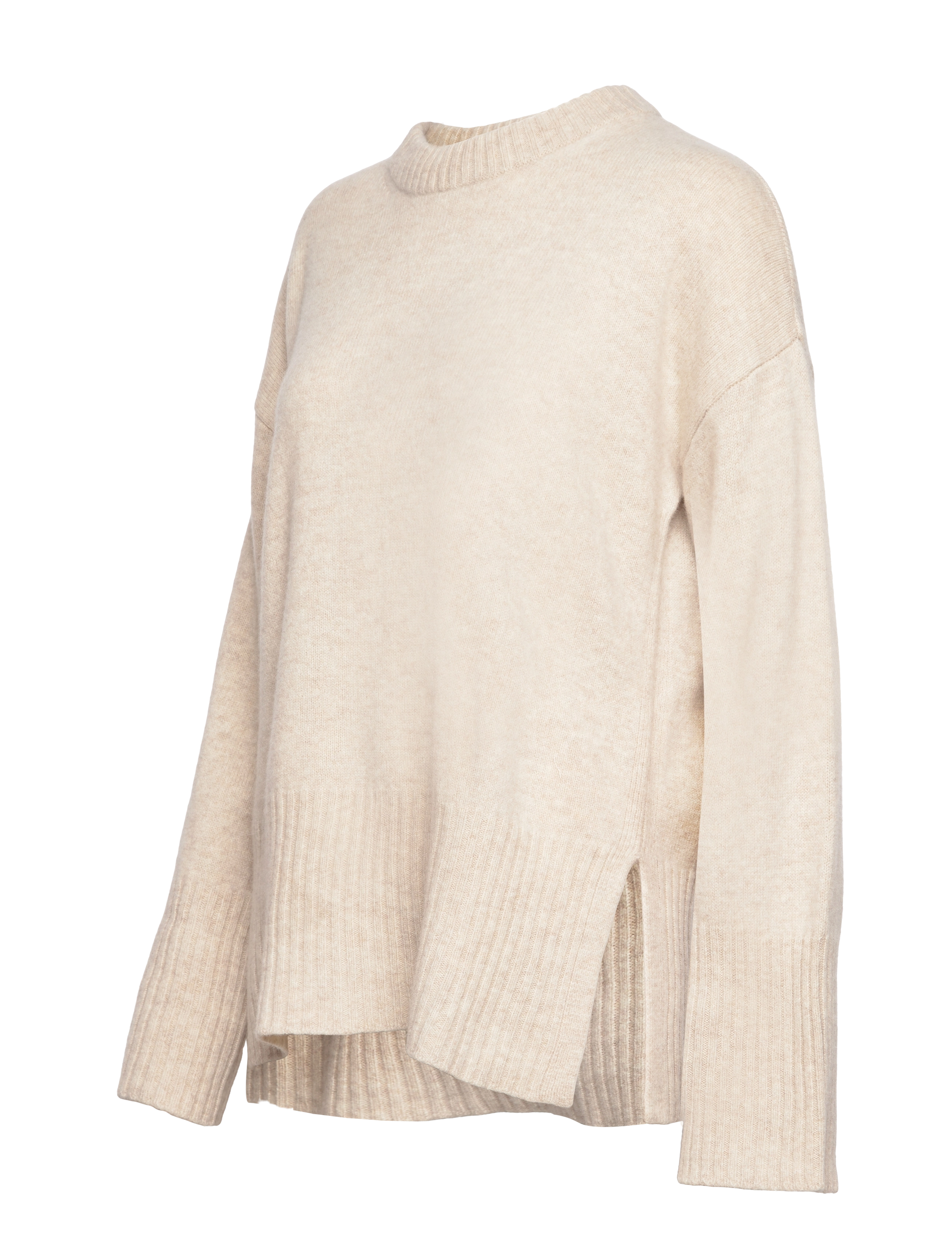 GANT - LOUNGE C-NECK SWEATER - soft oat - 2