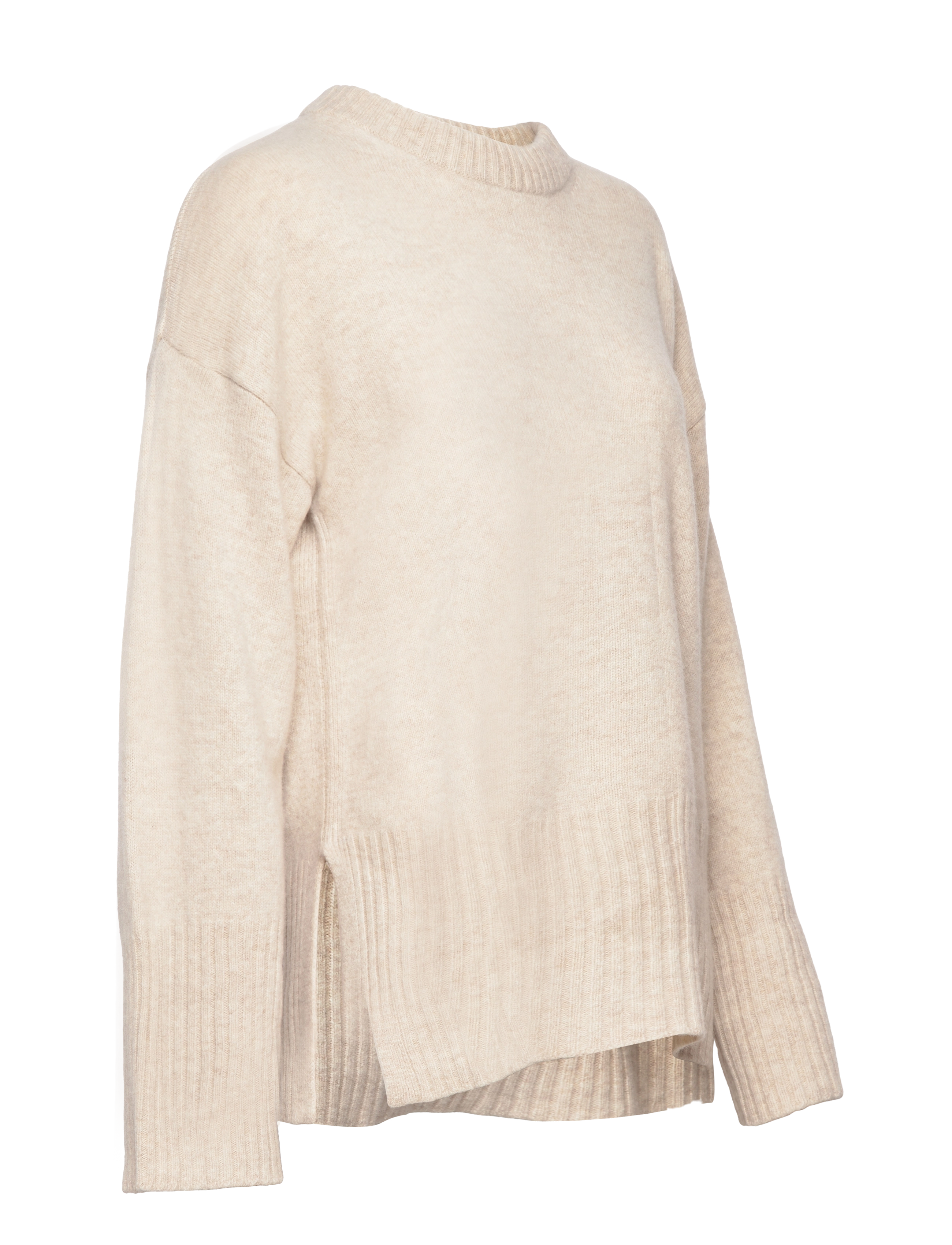 GANT - LOUNGE C-NECK SWEATER - soft oat - 3