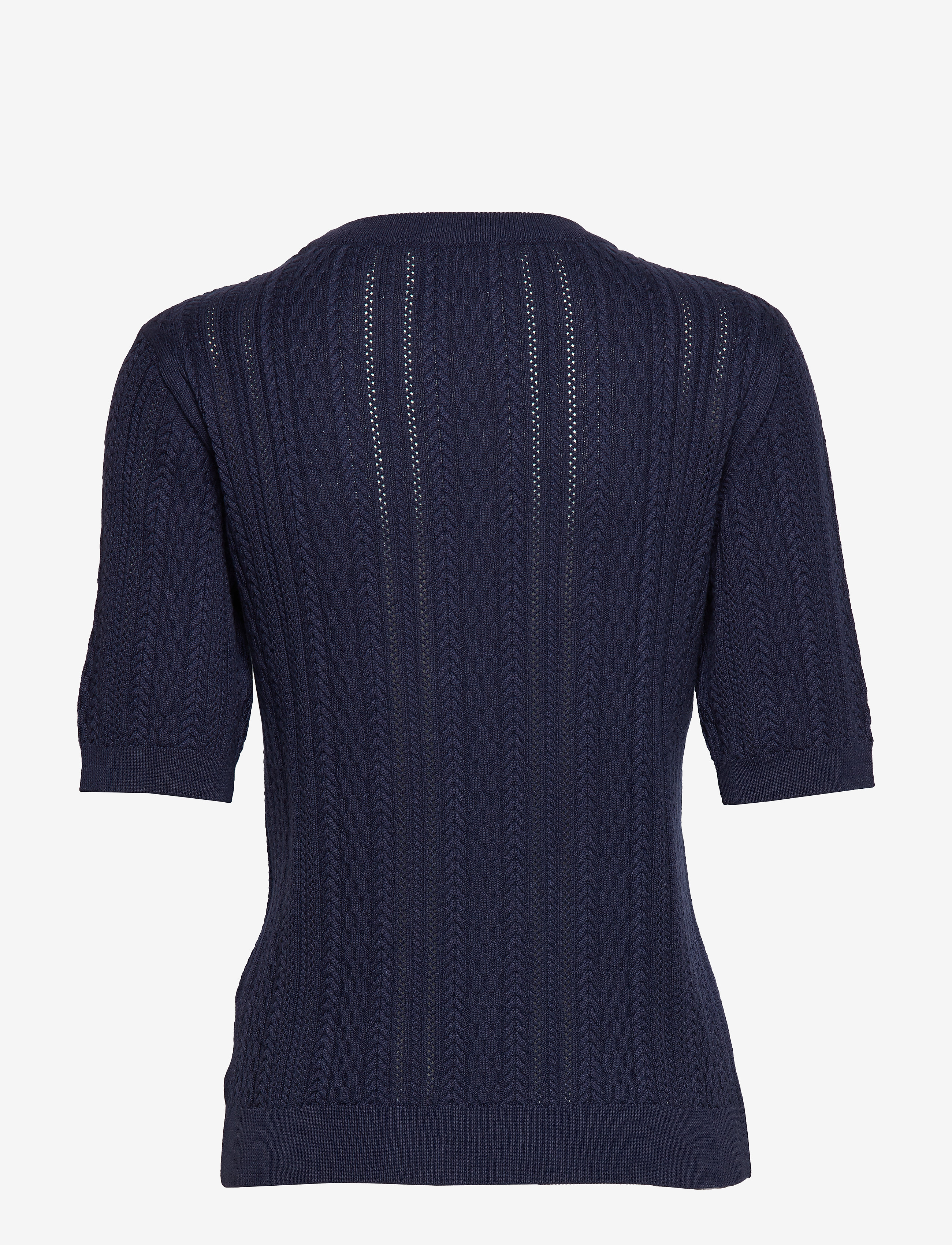 GANT - D1. PP POINTELLE CABLE CREW - persian blue - 1