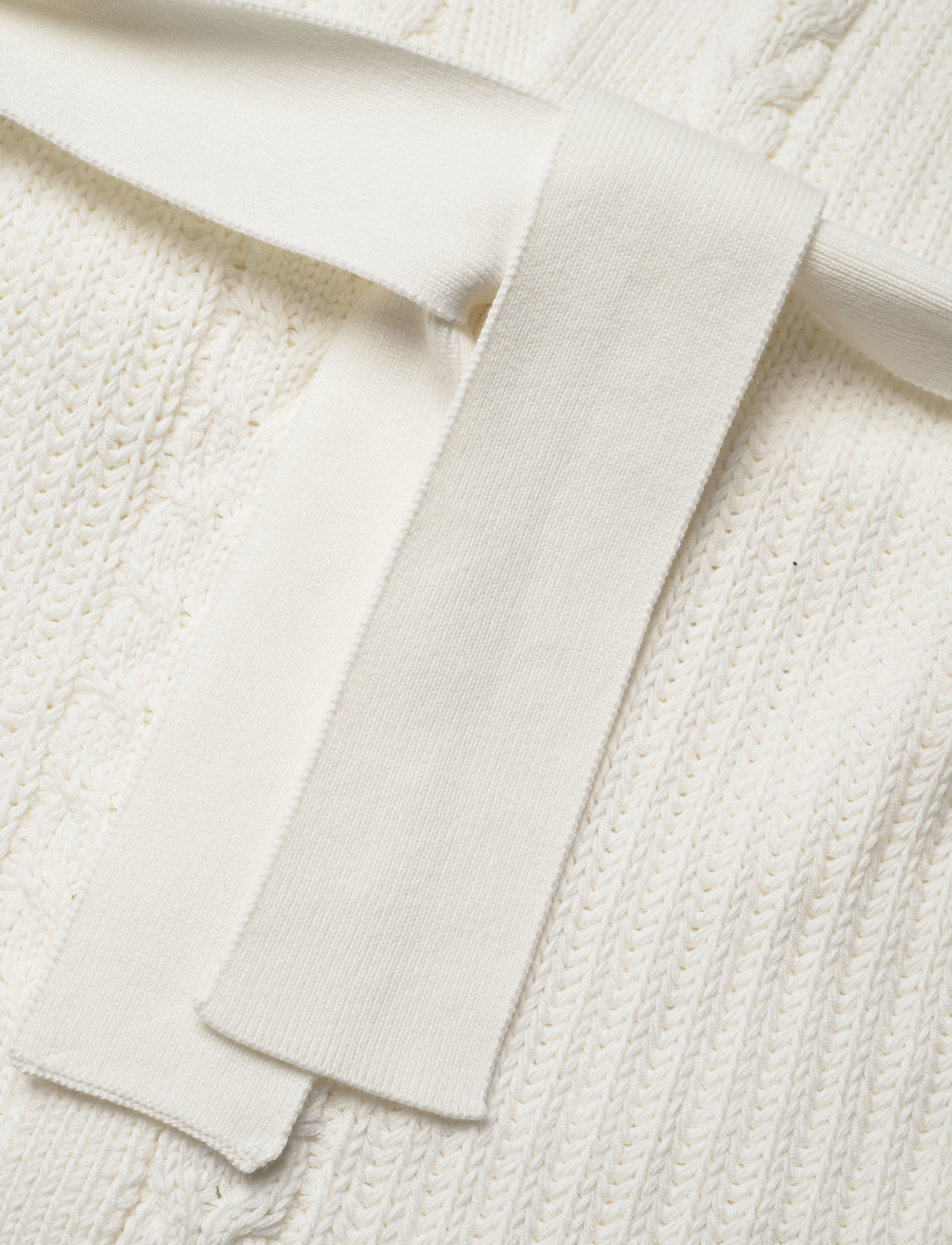 GANT - D1. RIBBED COTTON CARDIGAN - eggshell - 3