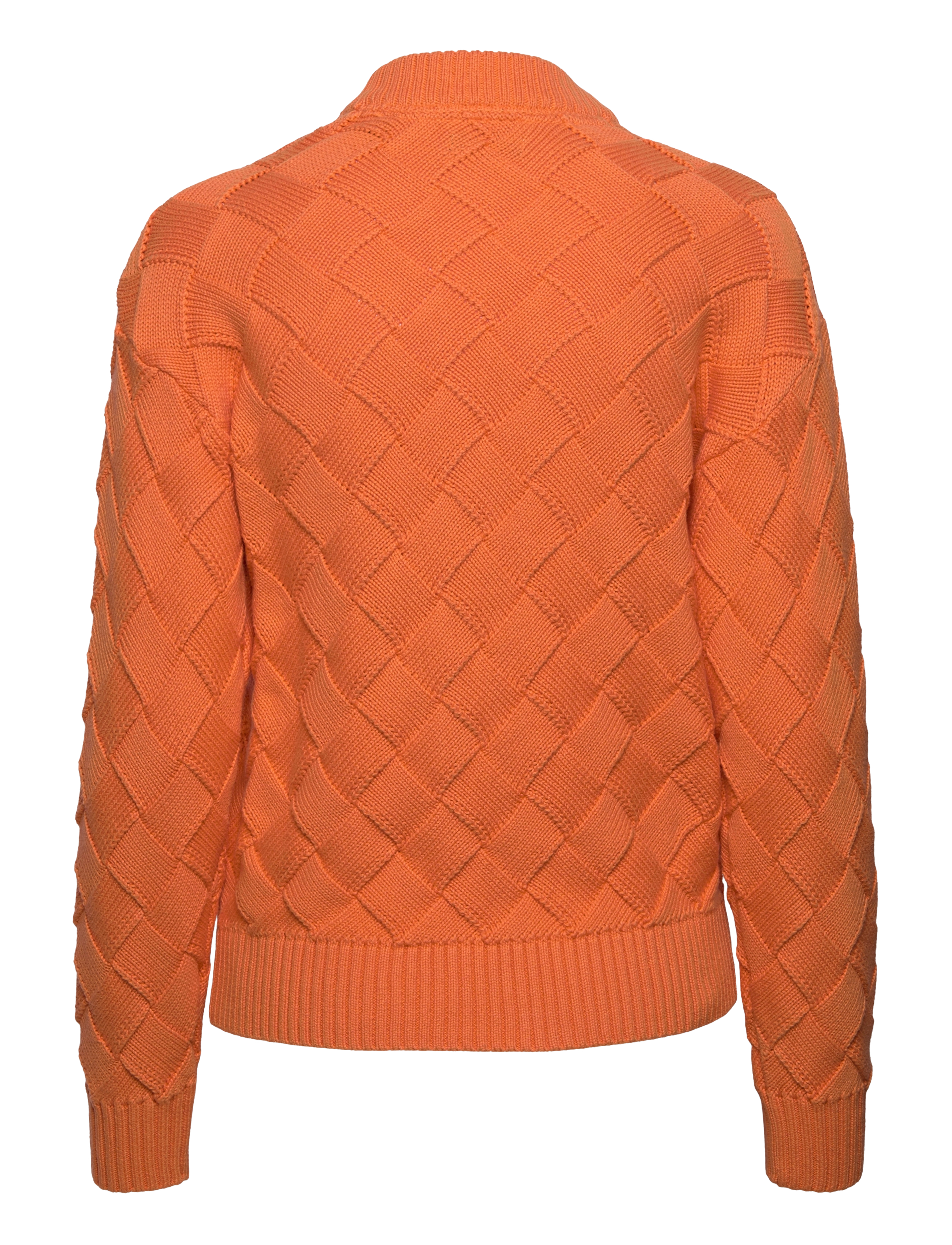 GANT - D2. WEAVE KNIT CARDIGAN - apricot orange - 1