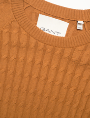 GANT - CABLE SS C-NECK - pullover - cinnamon brown - 2