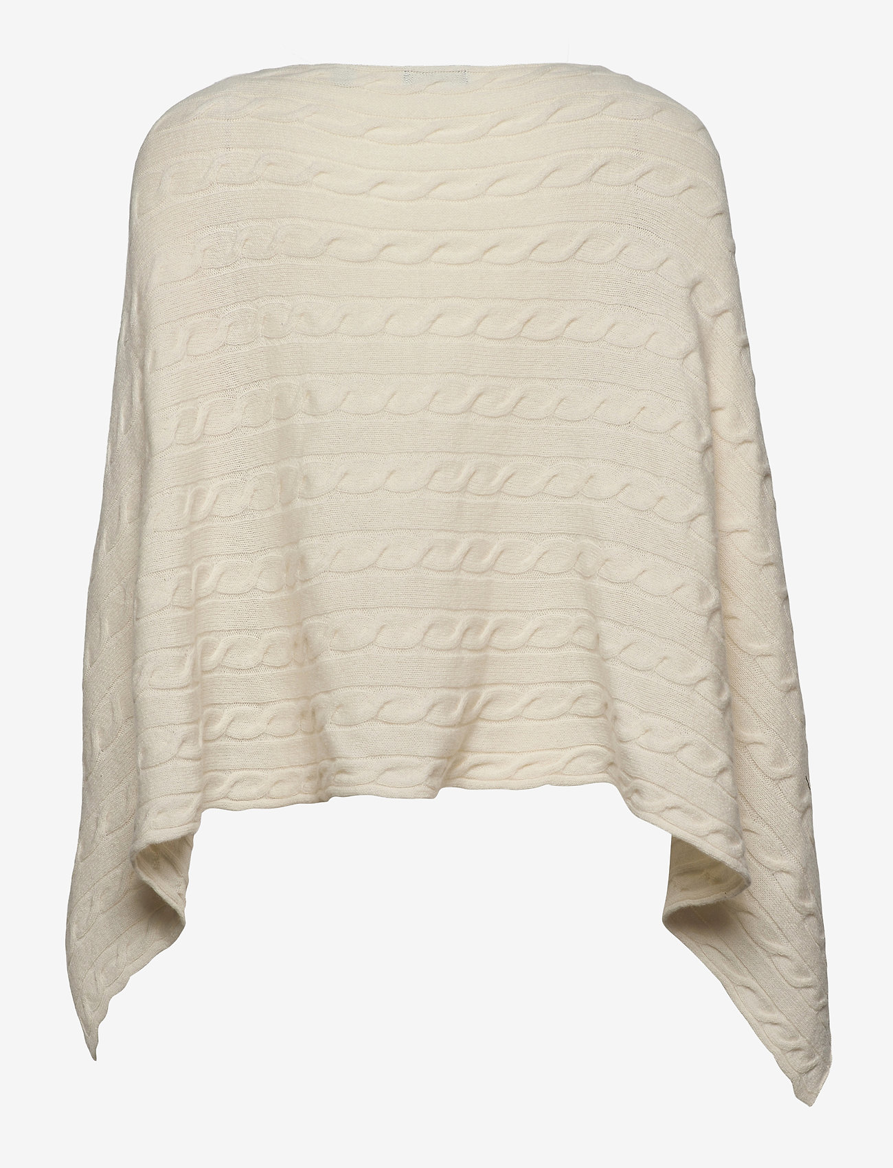 GANT - D2. LAMBSWOOL CABLE PONCHO - cream - 1