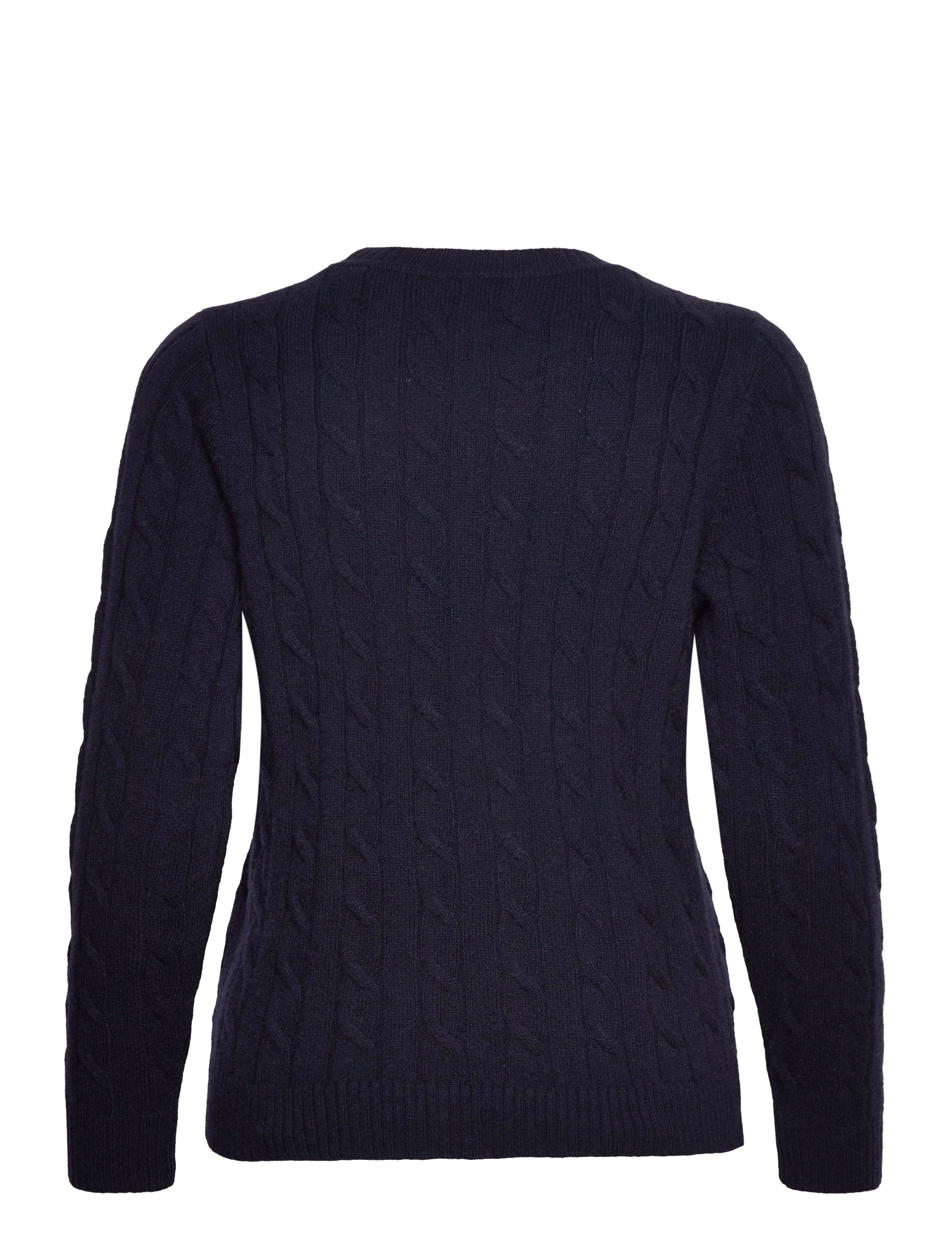 GANT - D2. LAMBSWOOL CABLE C-NECK - evening blue - 1