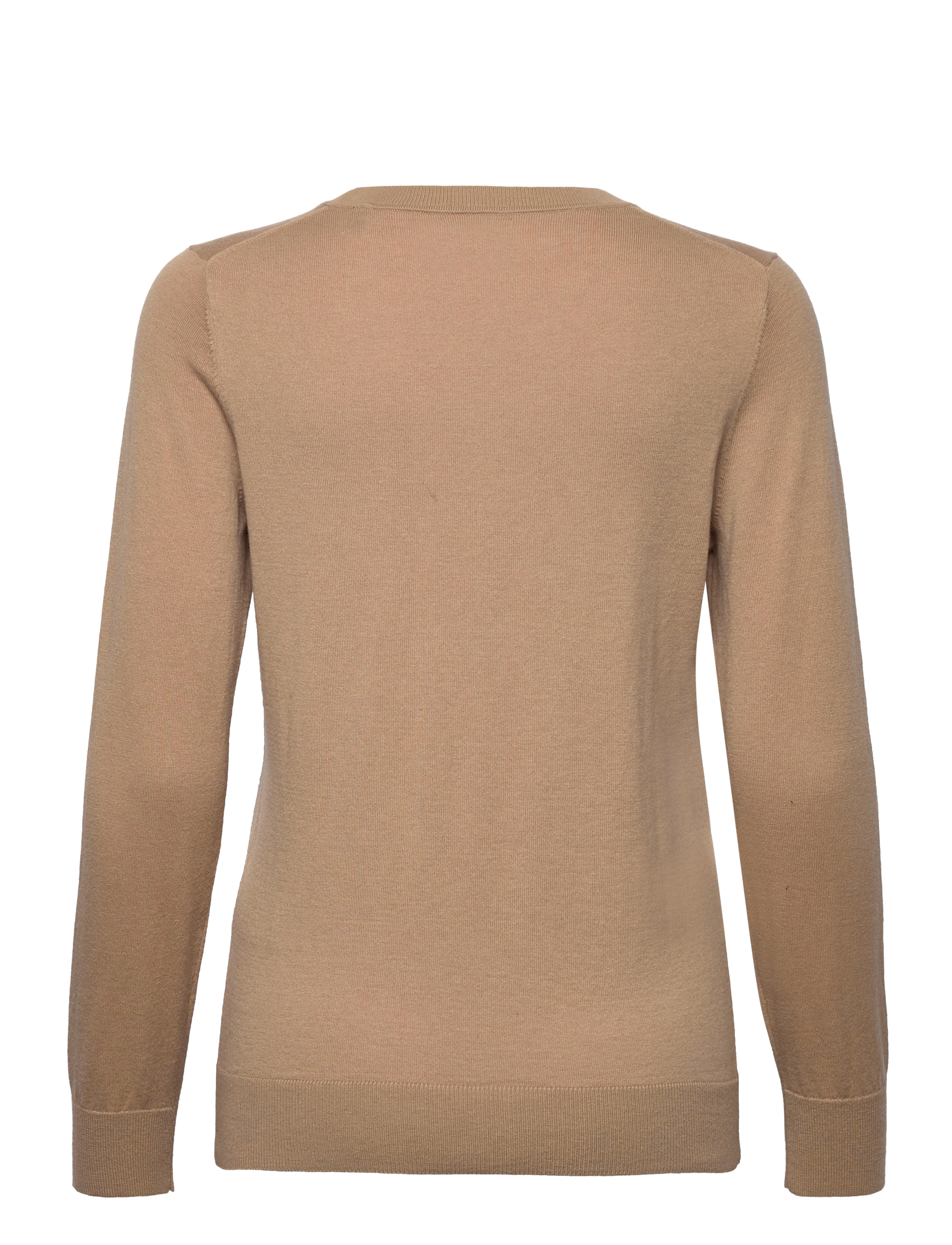 GANT - D1. COTTON CASHMERE C-NECK - dark khaki - 1