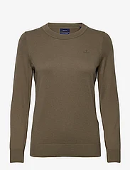 GANT - D1. COTTON CASHMERE C-NECK - jumpers - hunter green - 0