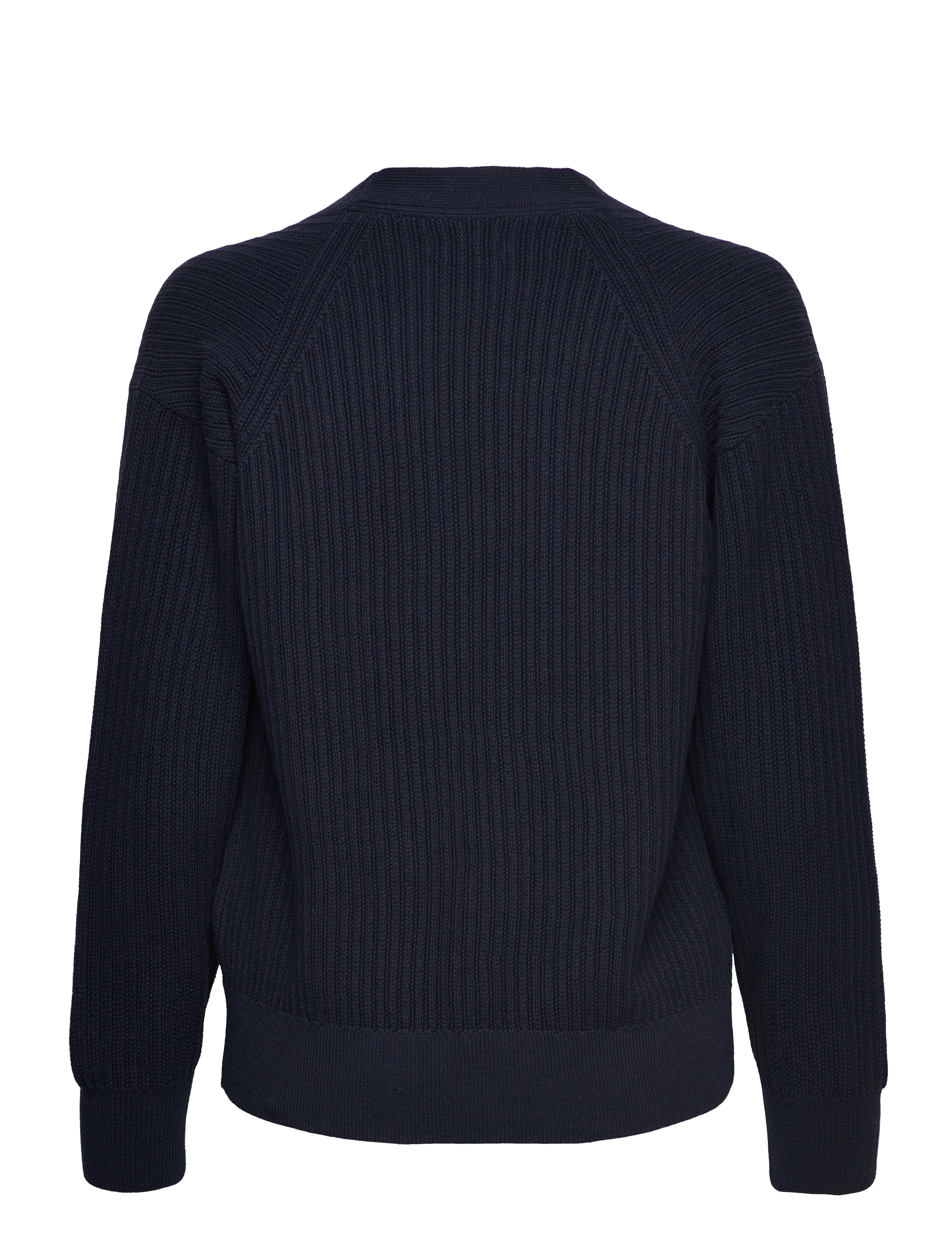 GANT - D1. COTTON RIB CARDIGAN - evening blue - 1