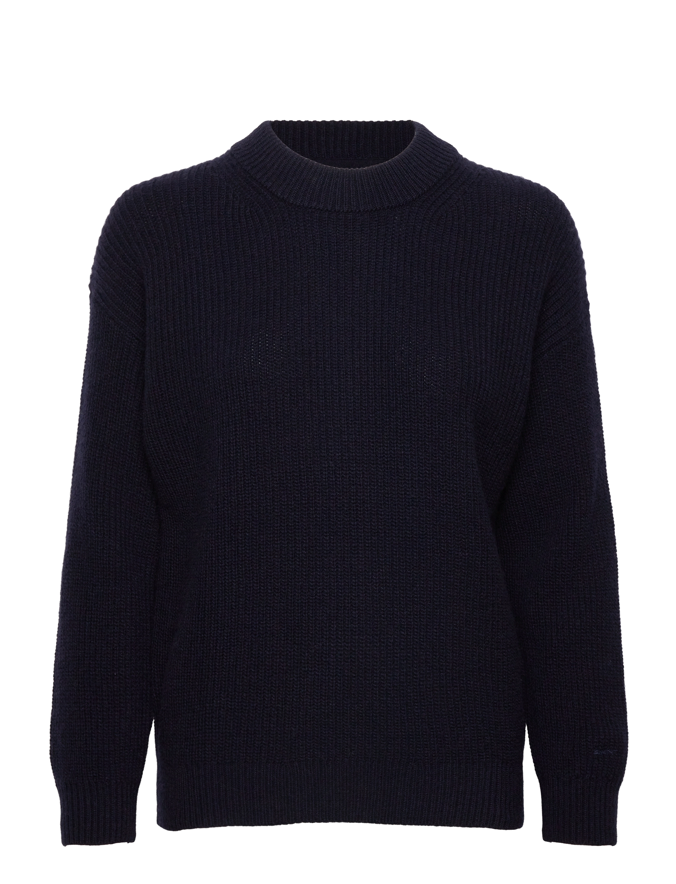 GANT - D2. WOOL RIB C-NECK - evening blue - 0