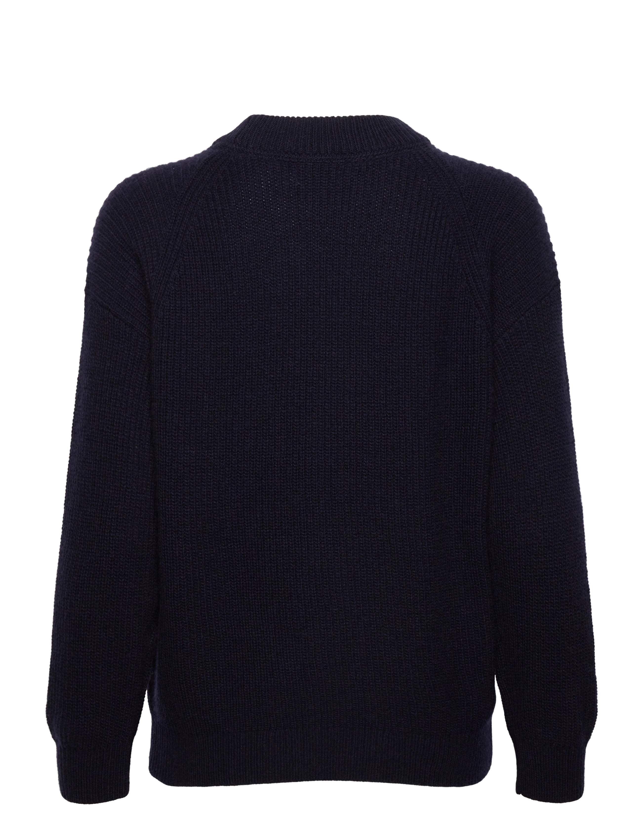 GANT - D2. WOOL RIB C-NECK - evening blue - 1