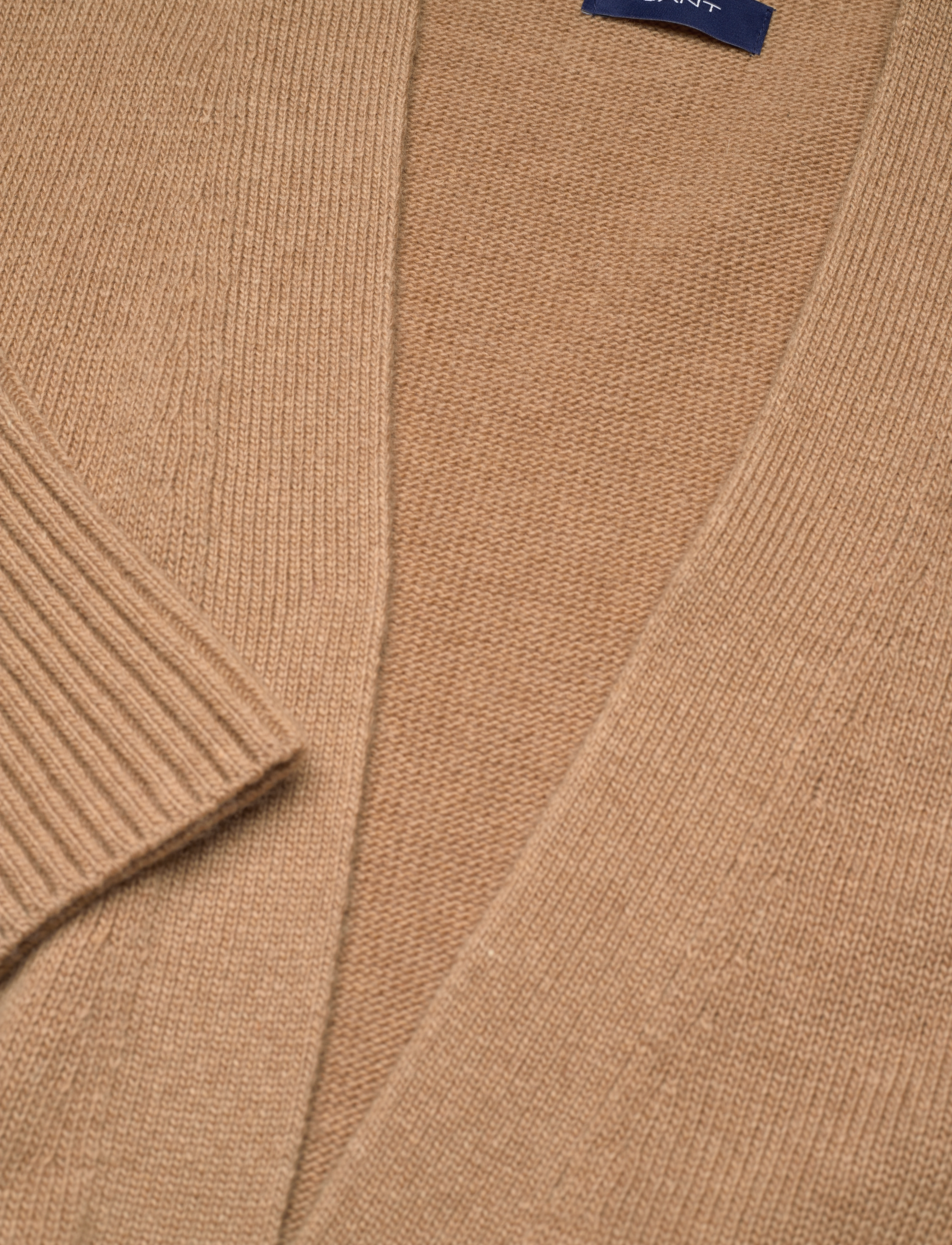 GANT - D2. LONG WOOL CARDIGAN - warm khaki - 2