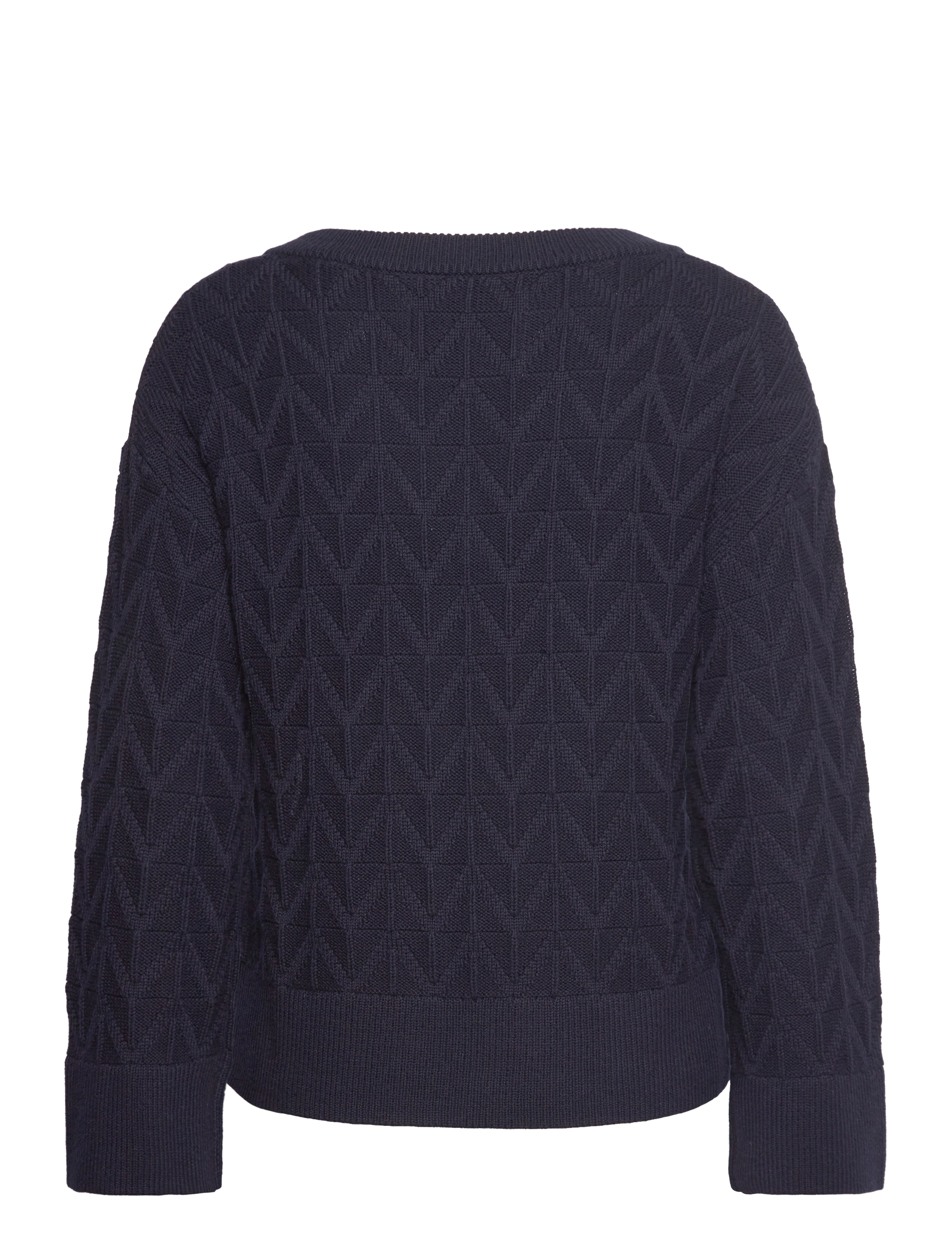 GANT - HERRINGBONE V-NECK - evening blue - 2