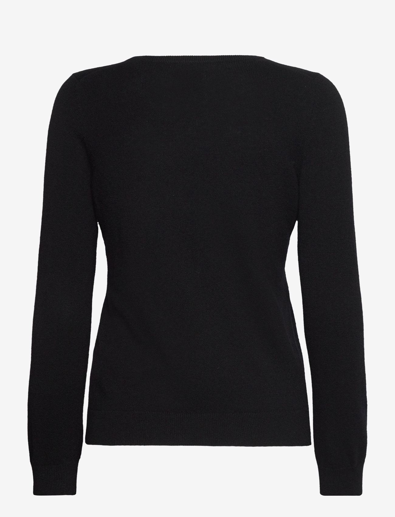 GANT - EXTRAFINE LAMBSWOOL BLEND V-NECK - stickade tröjor - black - 2