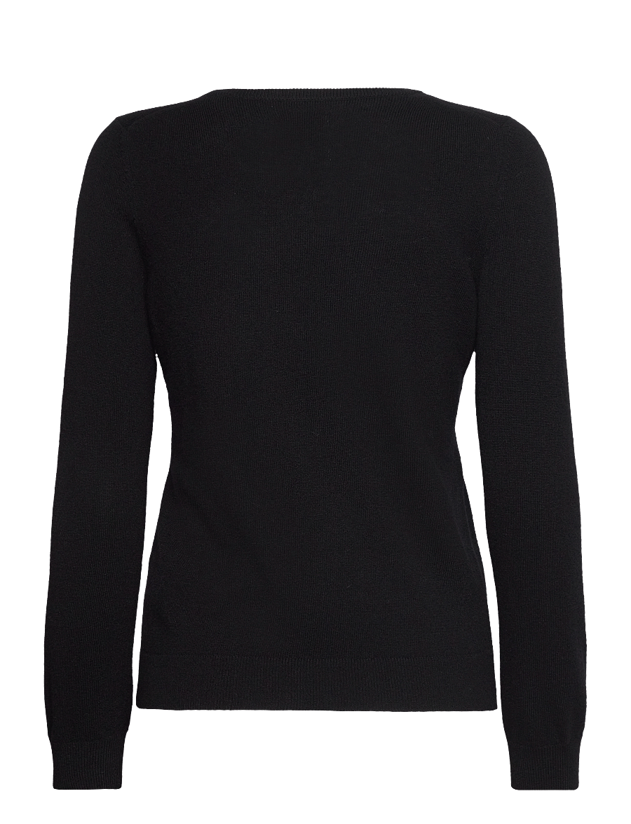 Gant - EXTRAFINE LAMBSWOOL BLEND V-NECK - pullover - black - 2