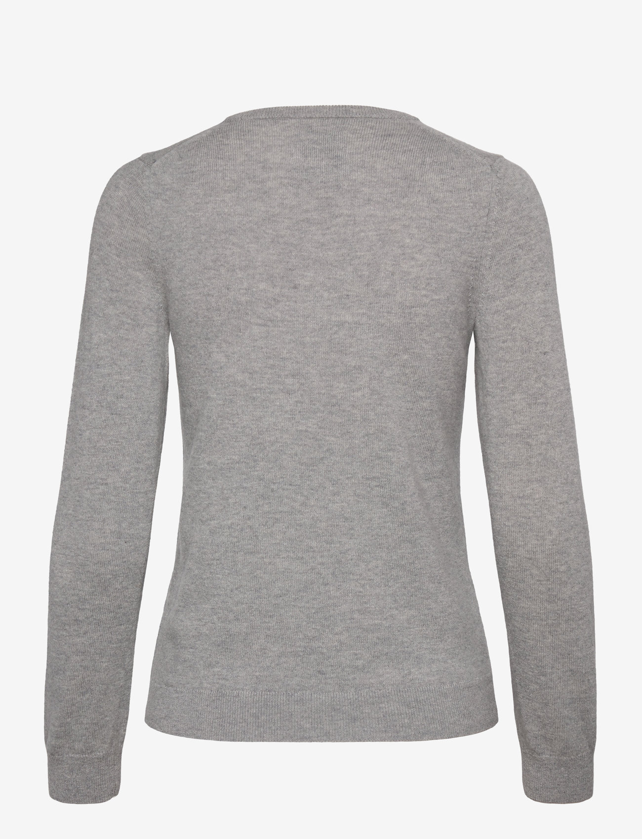 GANT - EXTRAFINE LAMBSWOOL V-NECK - peysur - grey melange - 2