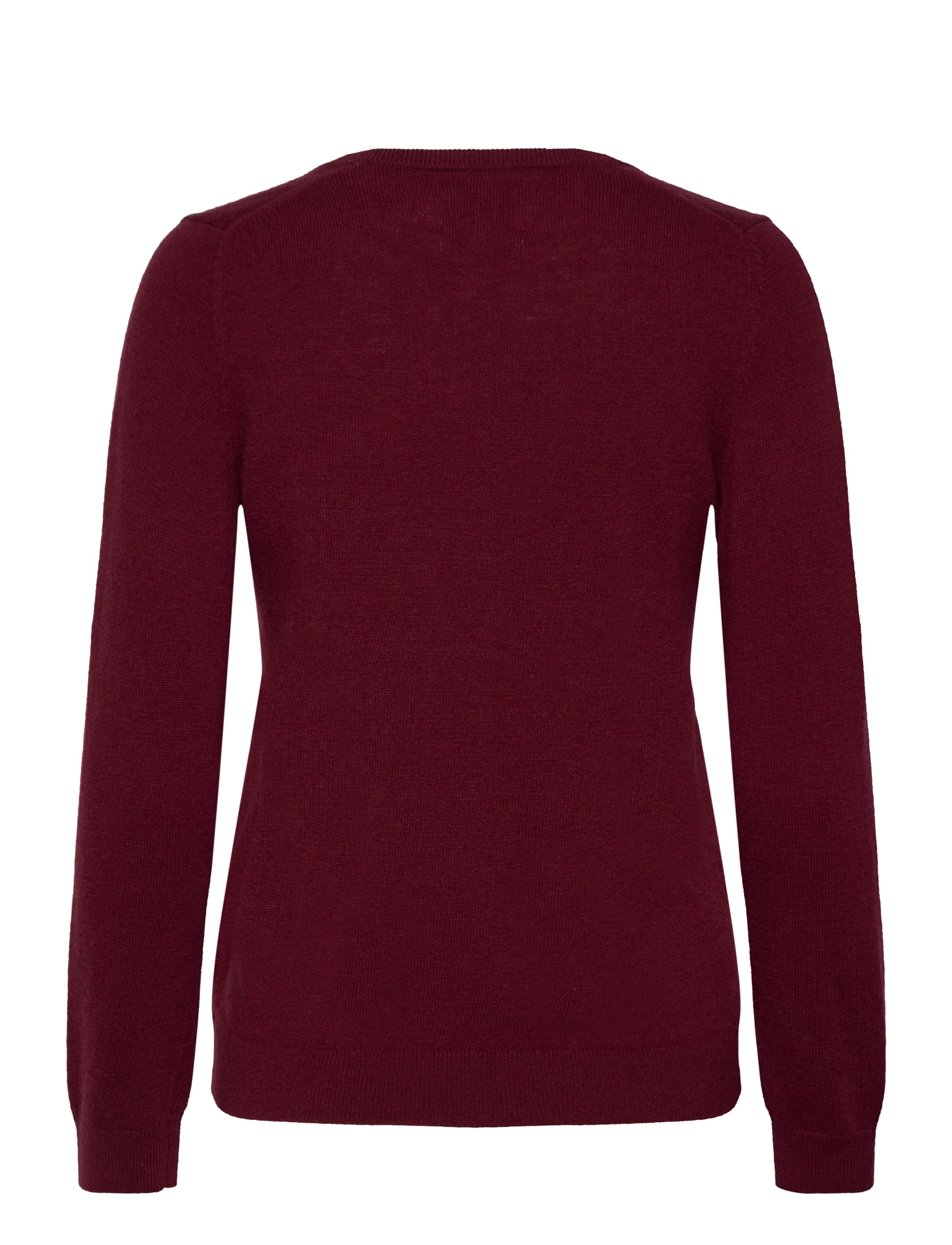 Gant - EXTRAFINE LAMBSWOOL BLEND V-NECK - trøjer - plumped red - 1