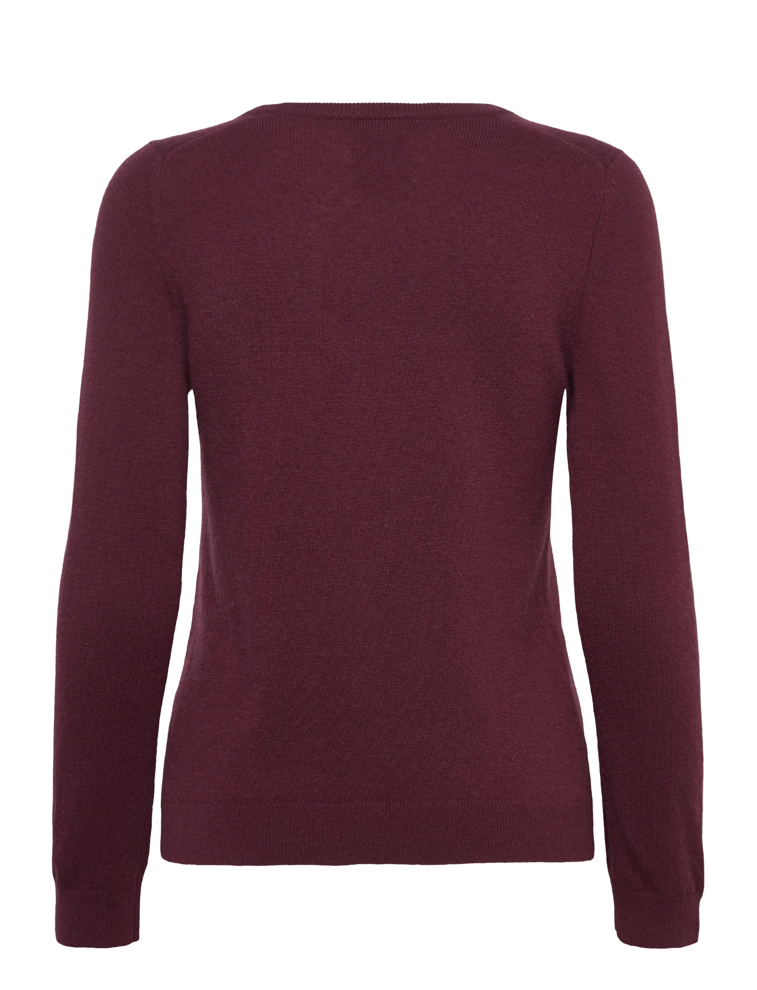 Gant - EXTRAFINE LAMBSWOOL BLEND V-NECK - pullover - plum wine - 1