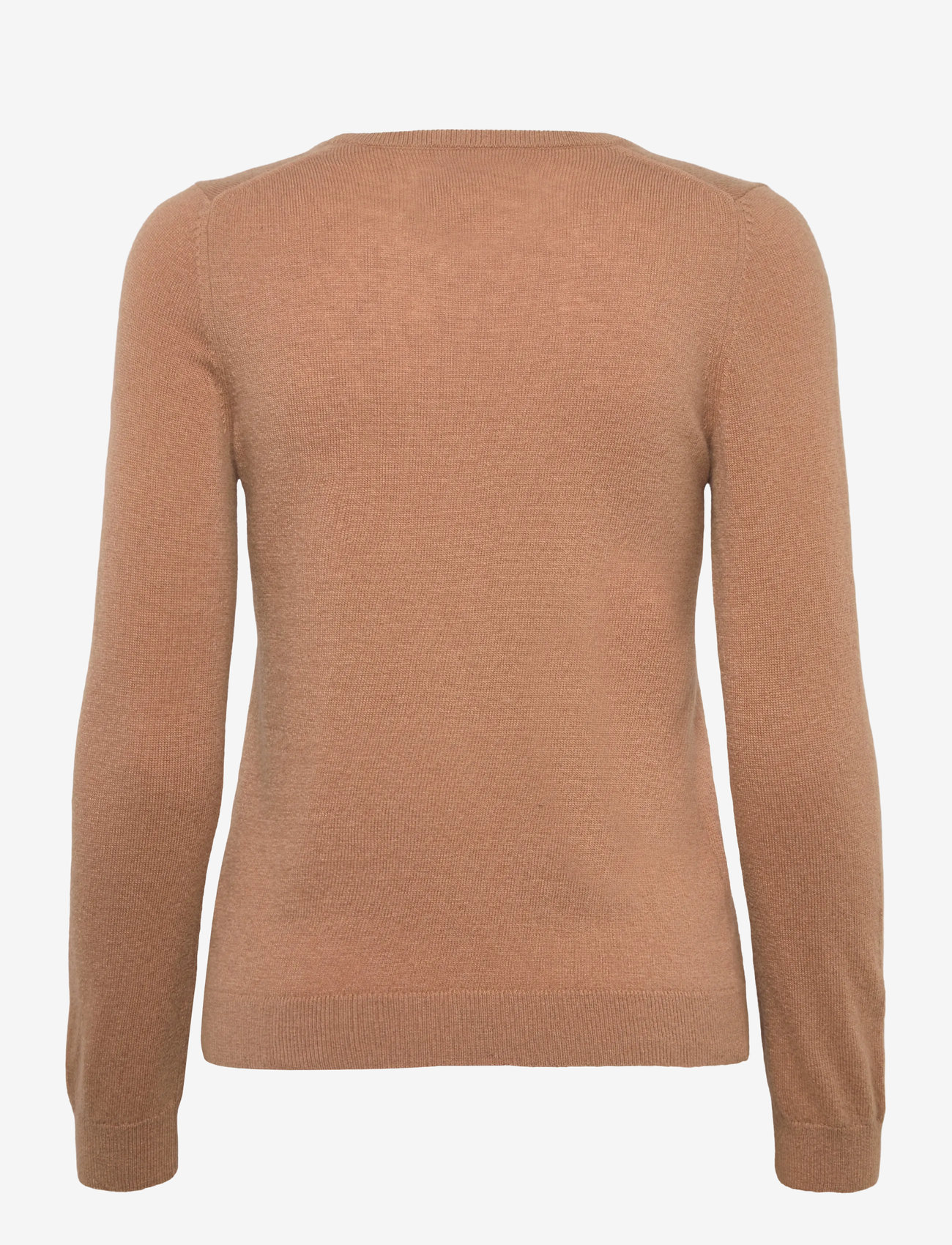 GANT - EXTRAFINE LAMBSWOOL V-NECK - sviitrid - warm khaki - 1