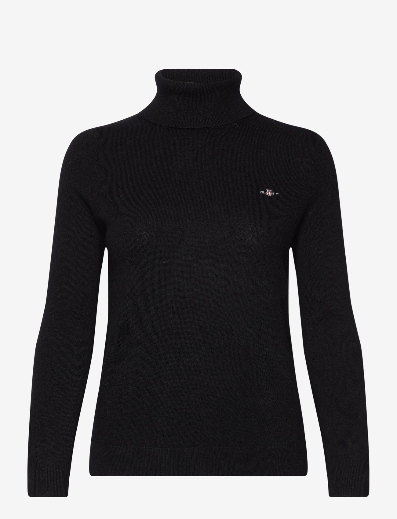 GANT - EXTRAFINE LAMBSWOOL BLEND ROLLNECK - rollkragenpullover - black - 1