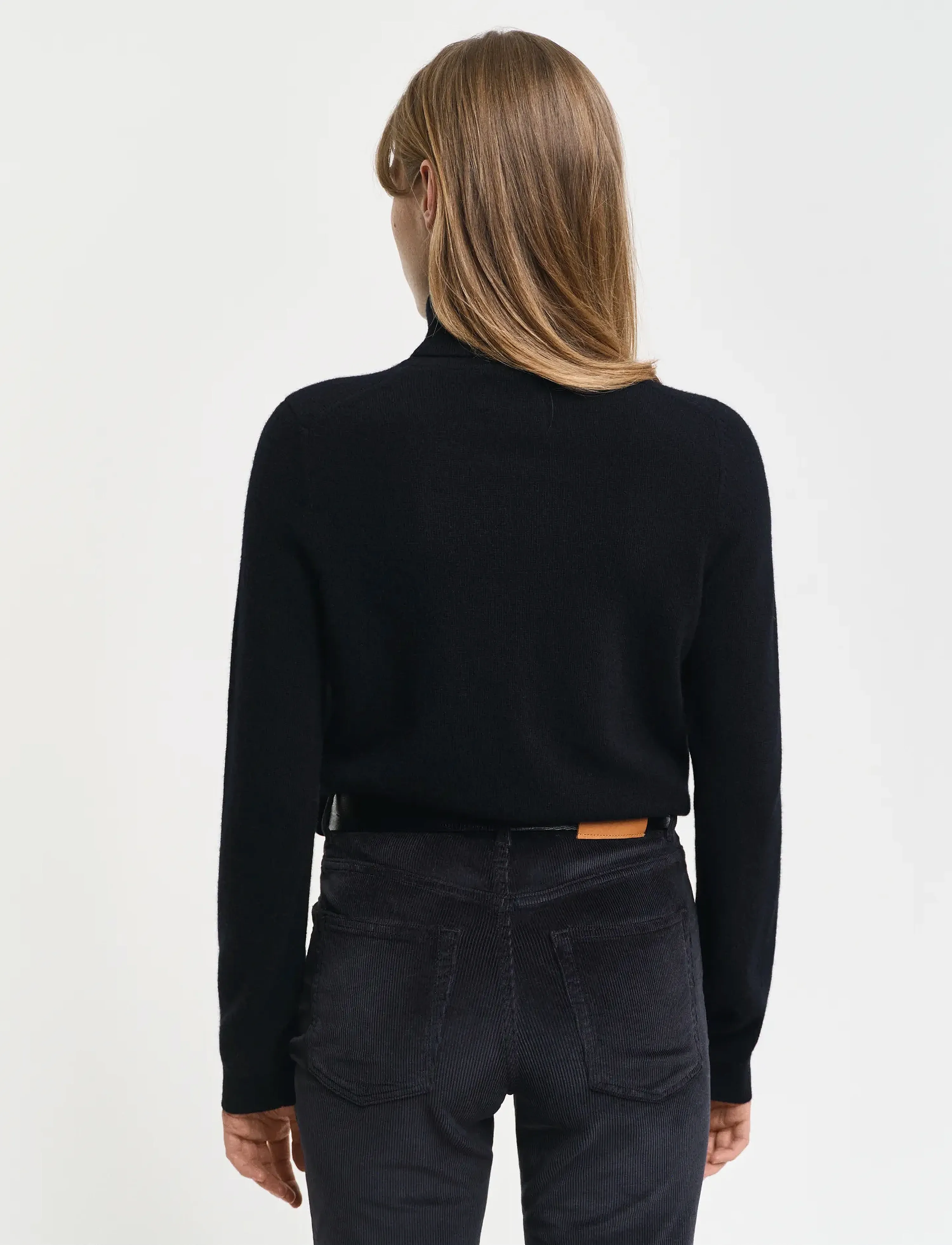 Gant - EXTRAFINE LAMBSWOOL BLEND ROLLNECK - rollkragenpullover - black - 3