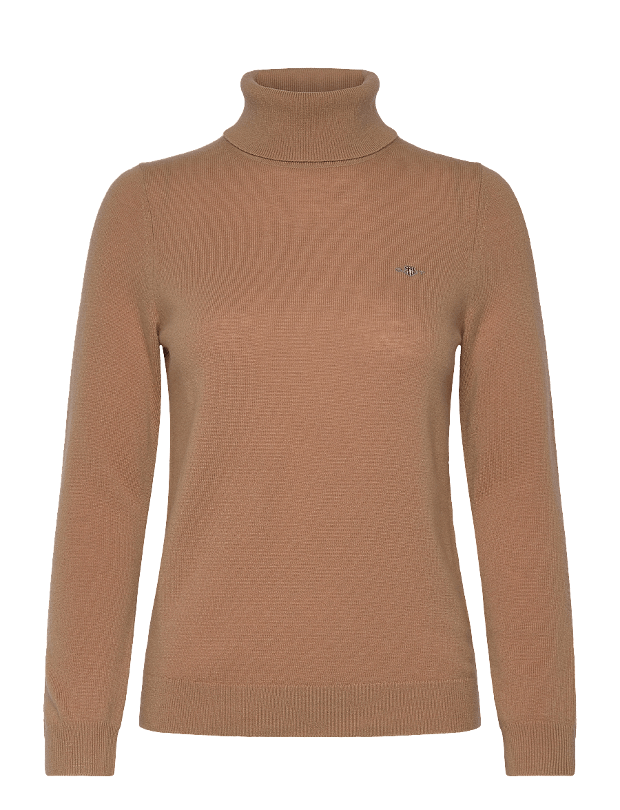Gant - EXTRAFINE LAMBSWOOL BLEND ROLLNECK - kõrge kaelusega kudumid - caramel beige - 1