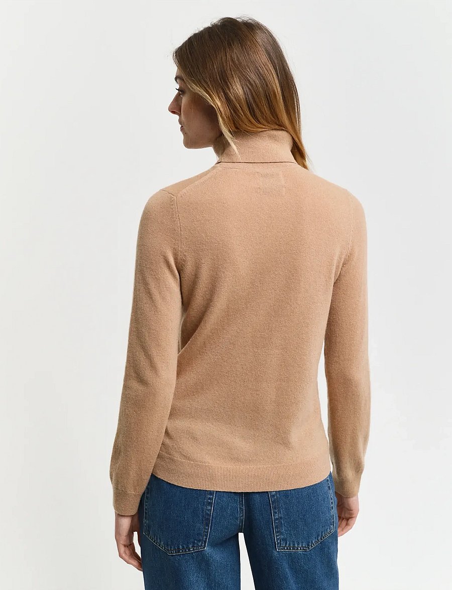 Gant - EXTRAFINE LAMBSWOOL BLEND ROLLNECK - kõrge kaelusega kudumid - caramel beige - 3