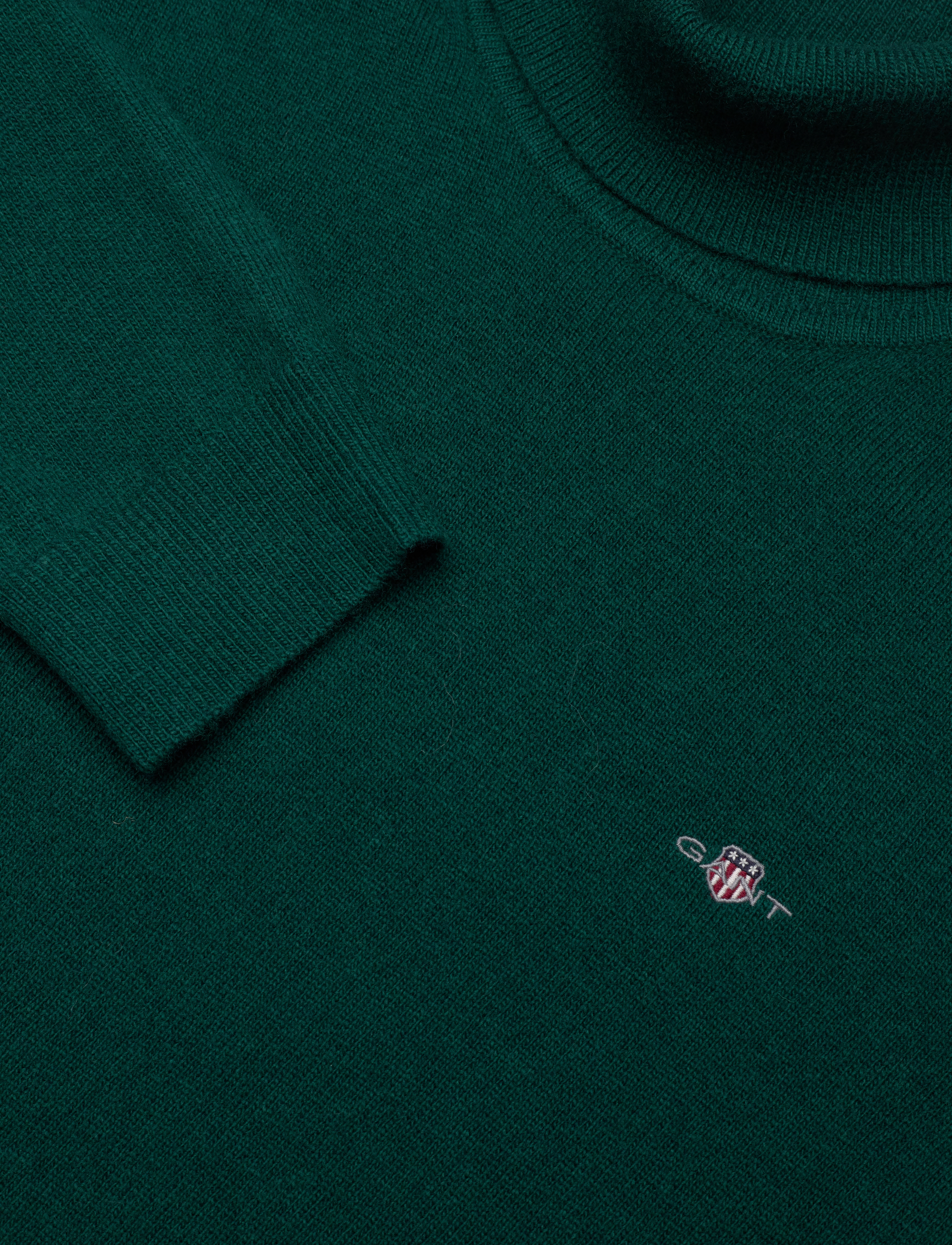 Gant - EXTRAFINE LAMBSWOOL BLEND ROLLNECK - kõrge kaelusega džemprid - deep forest - 2