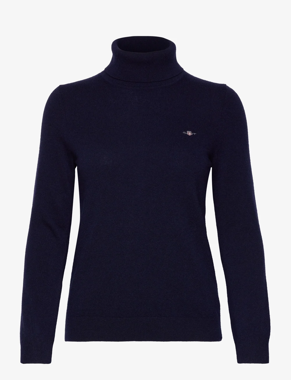 GANT - EXTRAFINE LAMBSWOOL BLEND ROLLNECK - turtlenecks - evening blue - 1