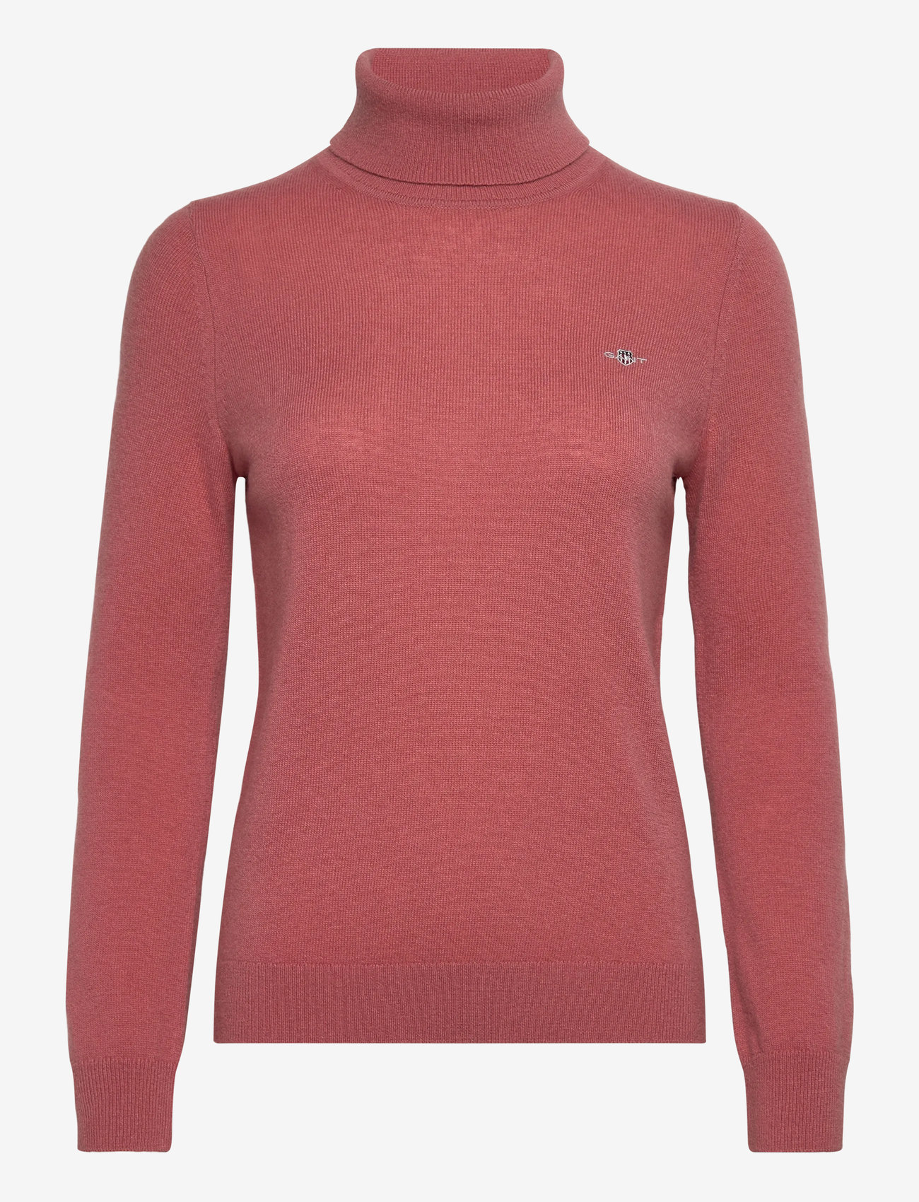 GANT - EXTRAFINE LAMBSWOOL BLEND ROLLNECK - rullekraver - faded brick - 0