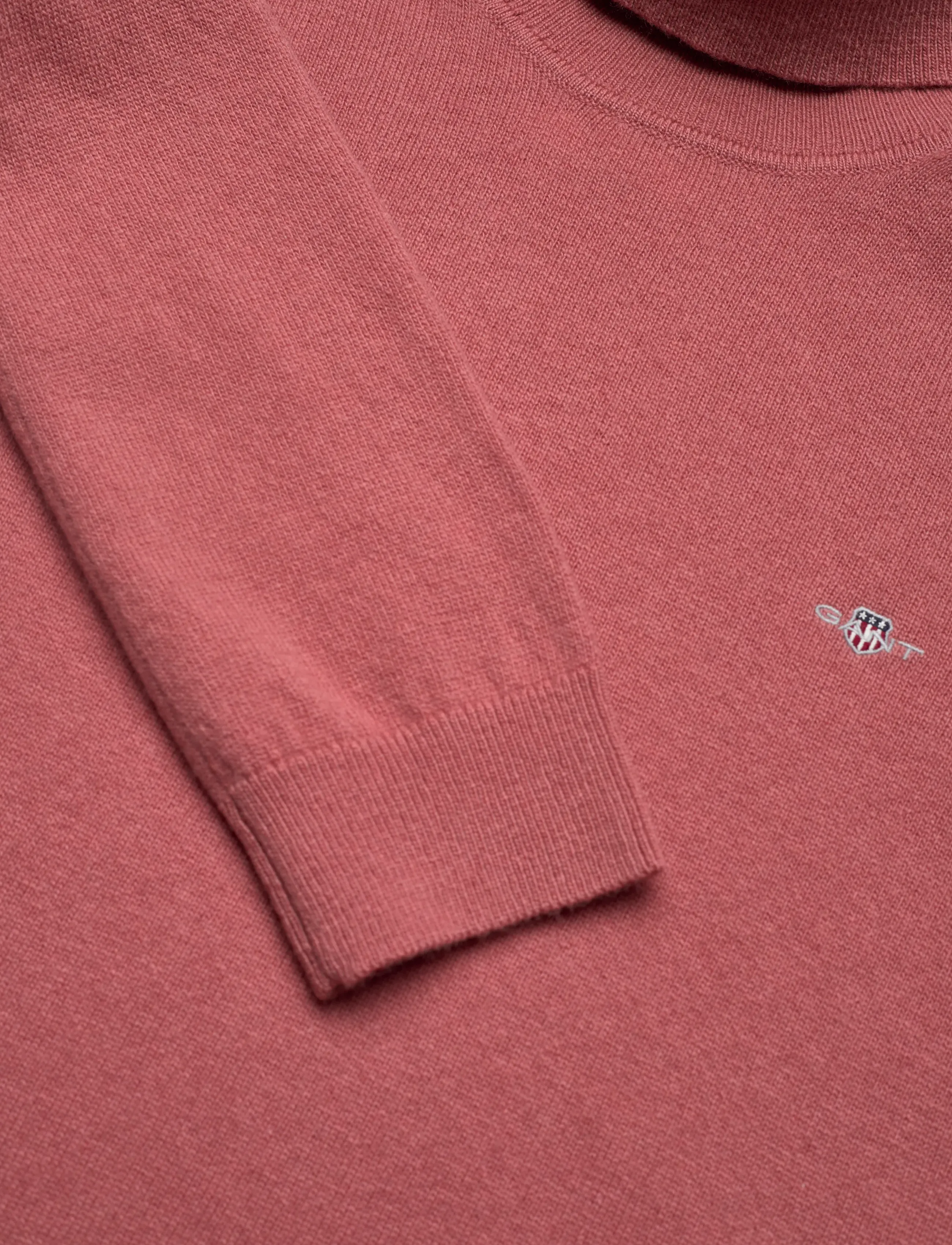 Gant - EXTRAFINE LAMBSWOOL BLEND ROLLNECK - turtlenecks - faded brick - 2