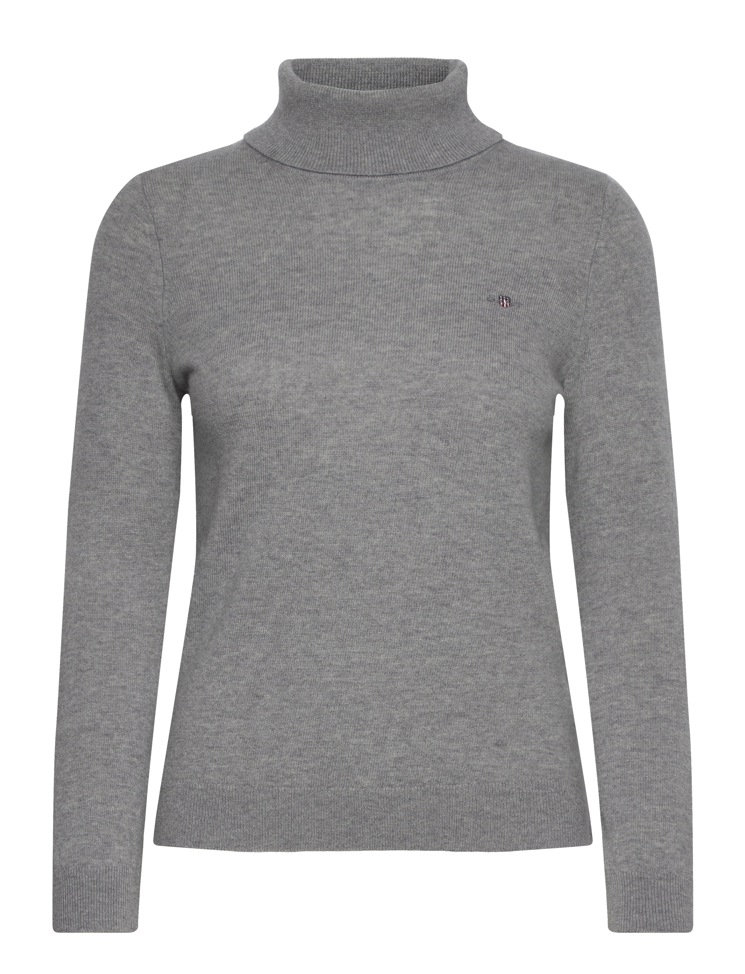 Gant EXTRAFINE LAMBSWOOL BLEND ROLLNECK - Rollkragenpullover - GREY MELANGE / grey