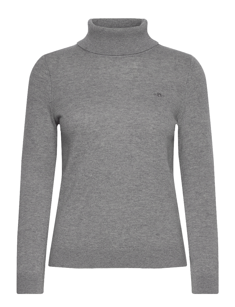 Gant - EXTRAFINE LAMBSWOOL BLEND ROLLNECK - golfai - grey melange - 1