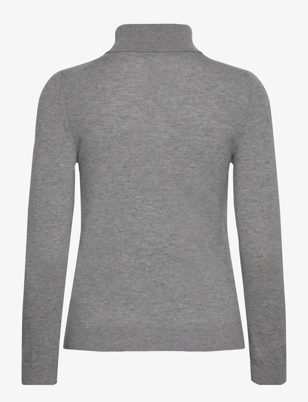 GANT - EXTRAFINE LAMBSWOOL BLEND ROLLNECK - turtlenecks - grey melange - 2