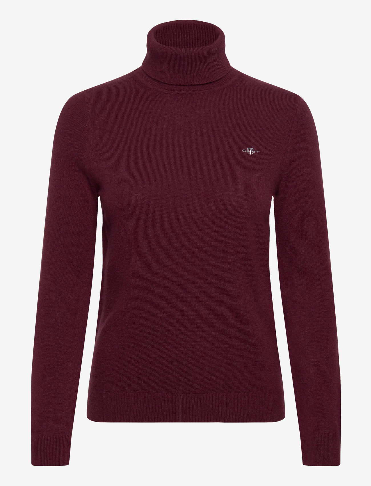 GANT - EXTRAFINE LAMBSWOOL ROLLNECK - polotröjor - plum wine - 0