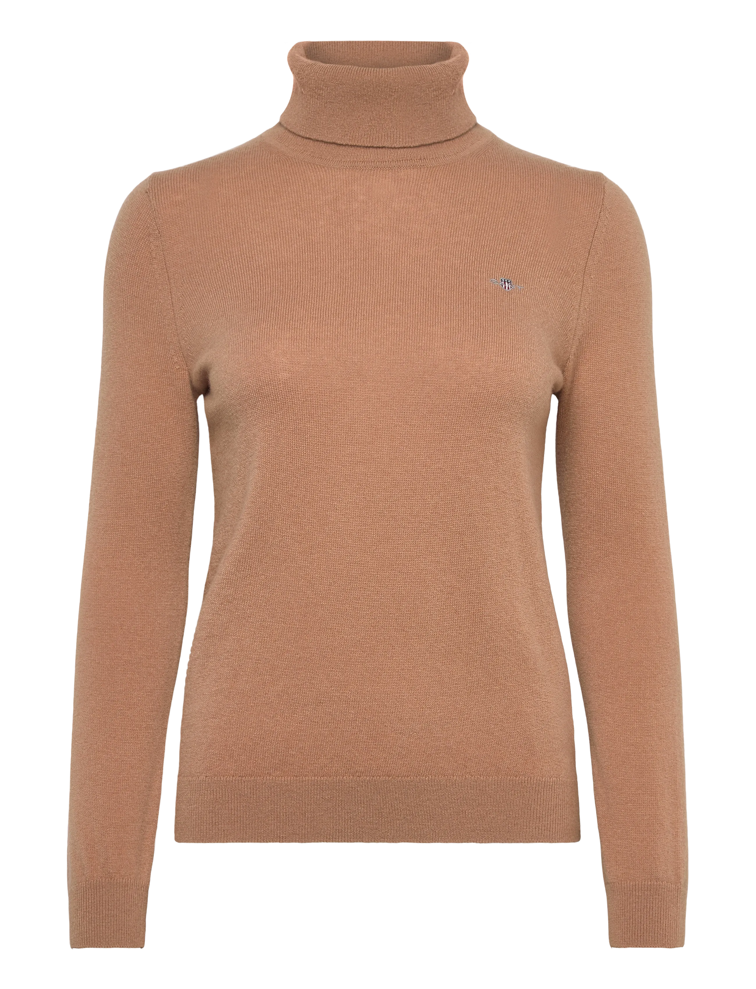GANT EXTRAFINE LAMBSWOOL ROLLNECK - GANT - WARM KHAKI / beige