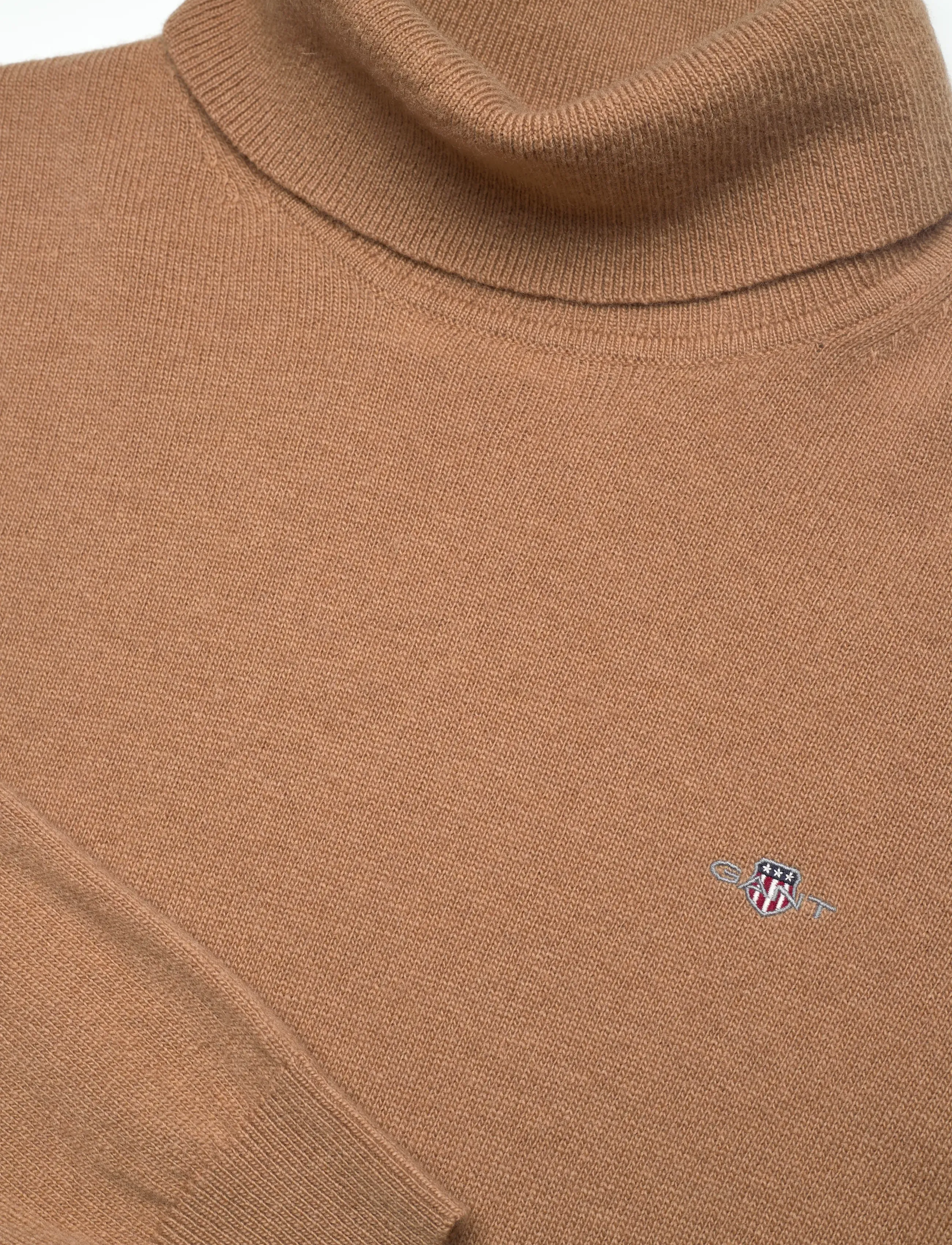 Gant - EXTRAFINE LAMBSWOOL BLEND ROLLNECK - pologenser - warm khaki - 2