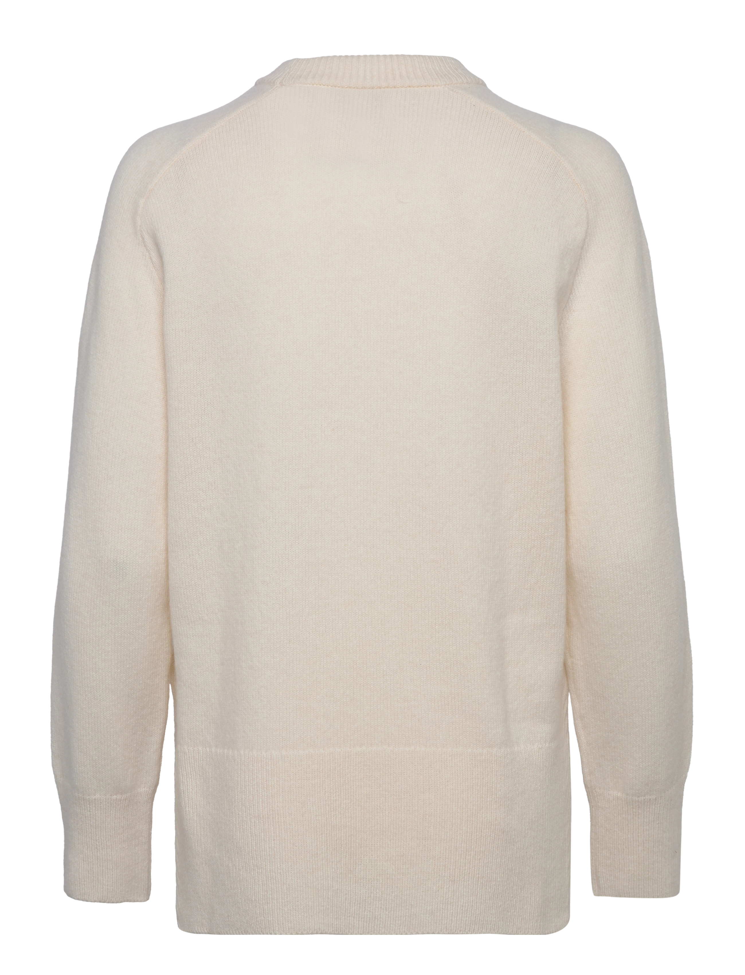 GANT - HERRINGBONE DETAIL C-NECK - cream - 2