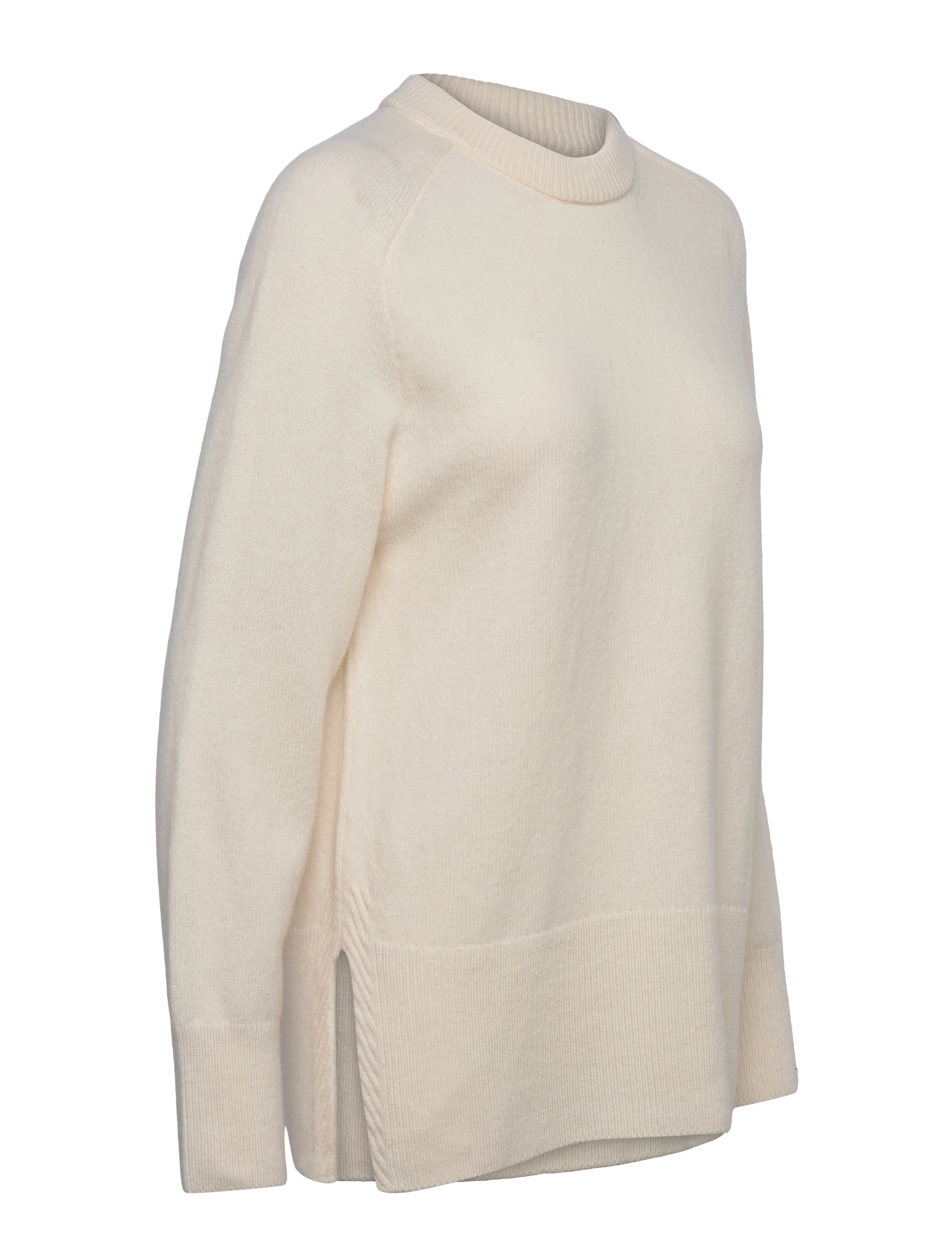 GANT - HERRINGBONE DETAIL C-NECK - cream - 4