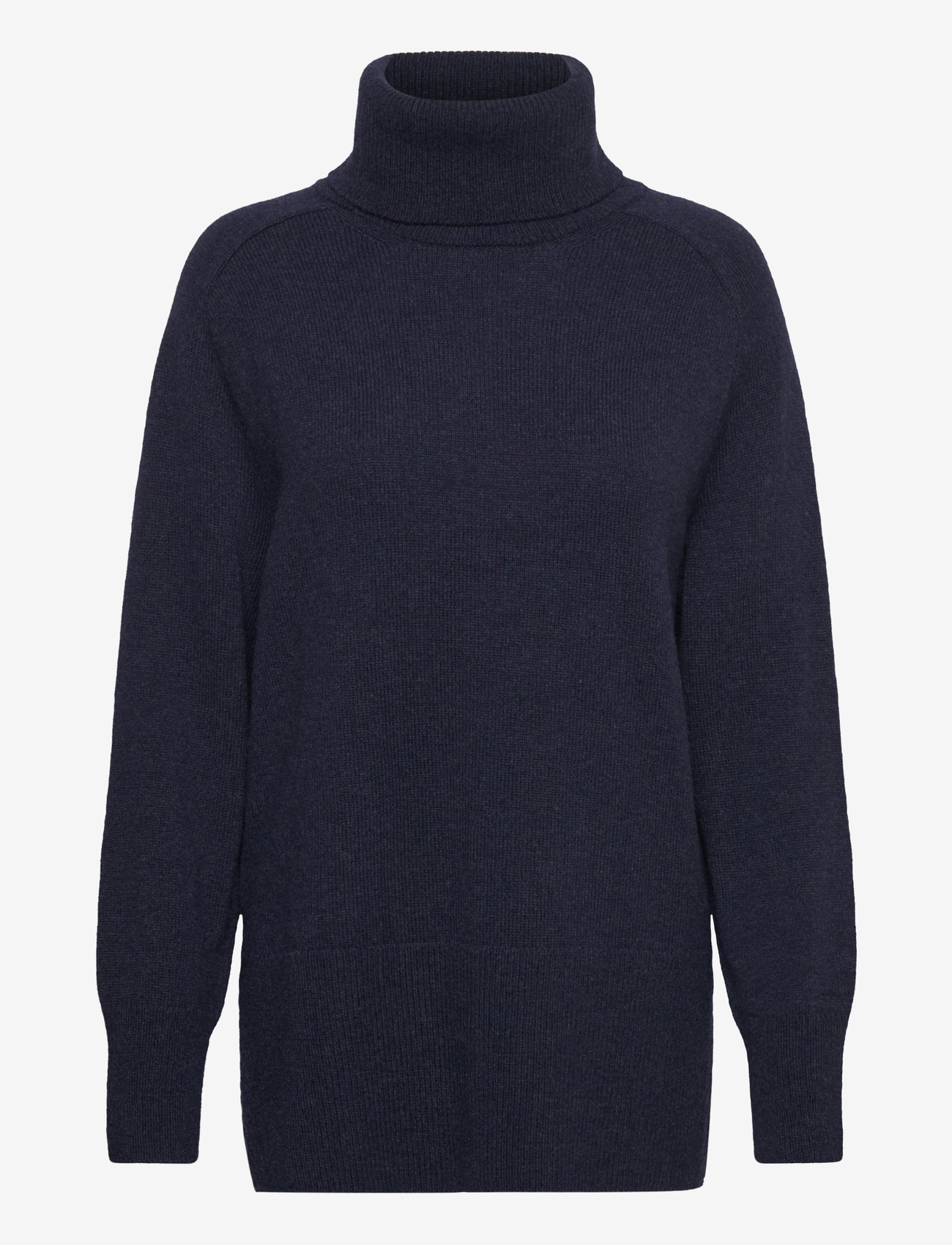 GANT - HERRINGBONE DETAIL ROLLNECK - evening blue - 0